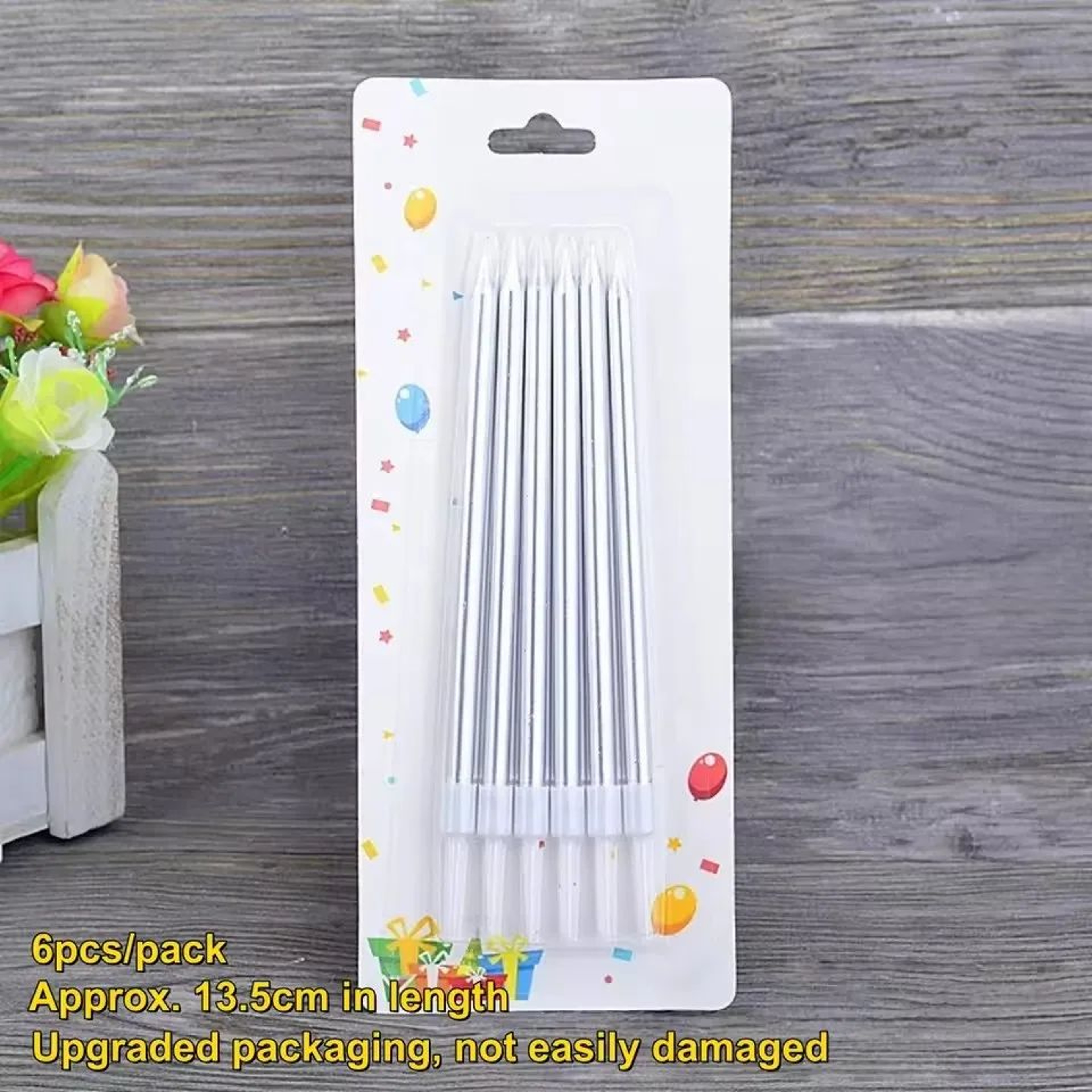 6 Piece Birthday Cake Candle Set For Cakes And Cupcakes 7