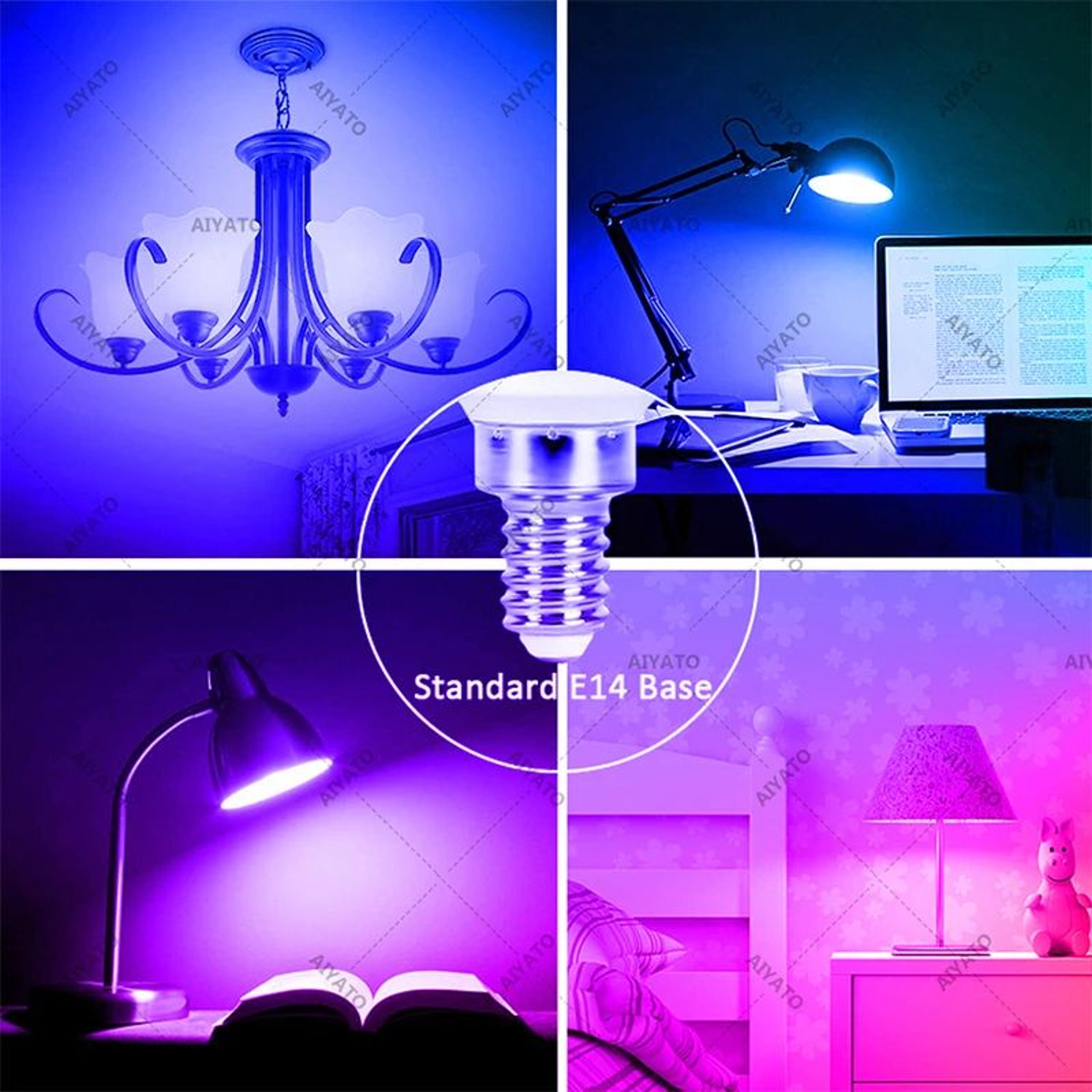 Tuya Smart E14 RGBCW LED Candle Bulb With Bluetooth Control 5
