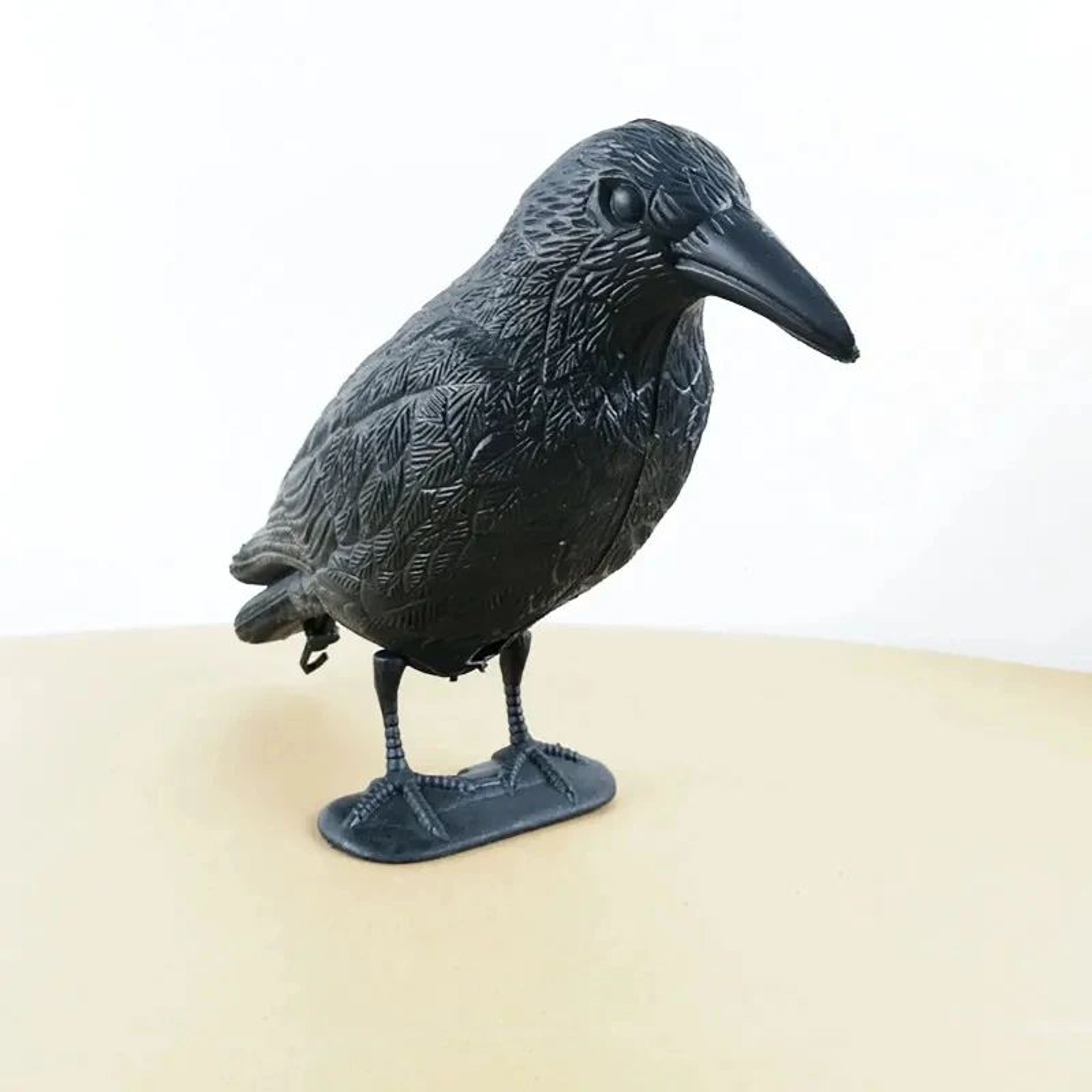 Realistic Black Raven Bird Decoy Halloween Decoration 3