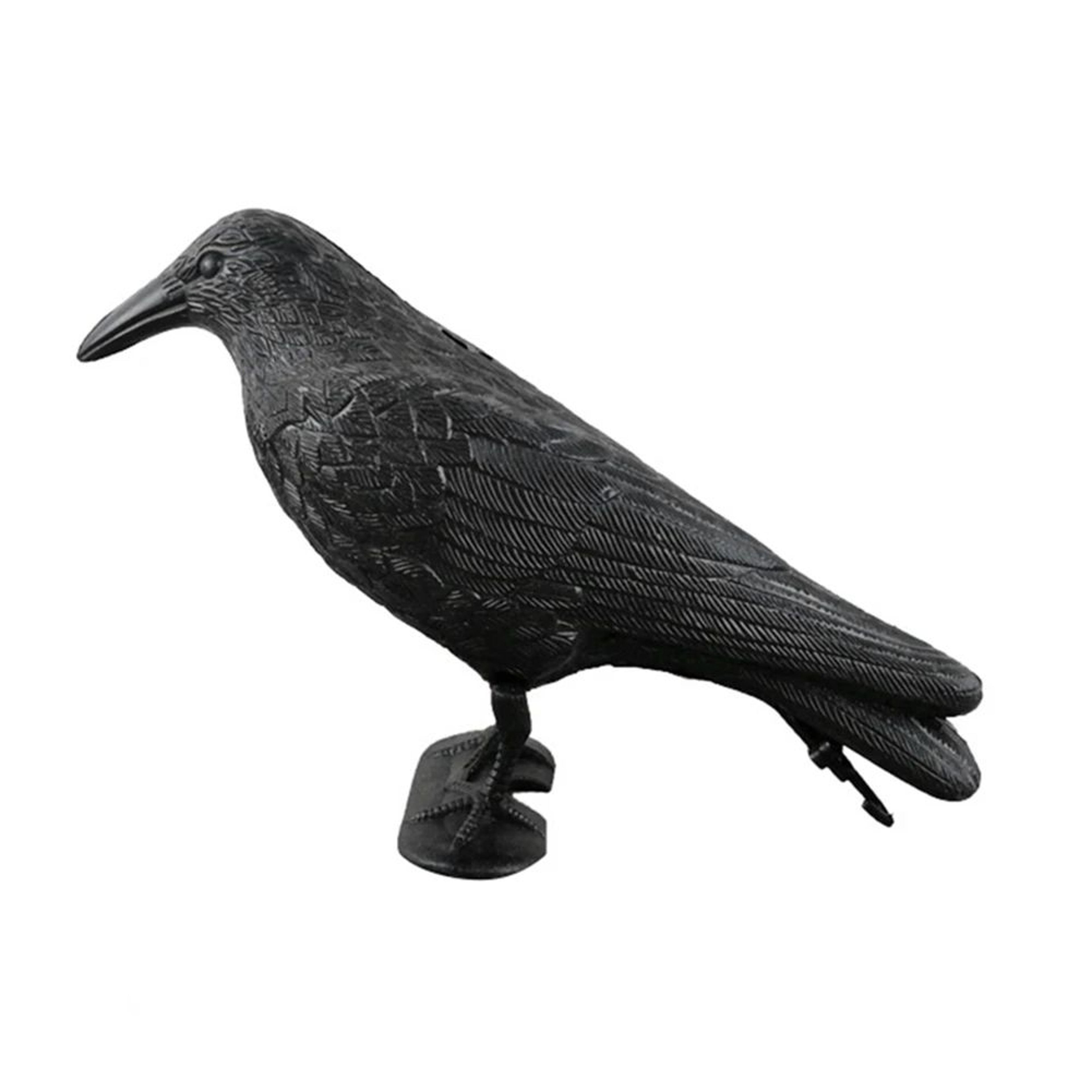 Realistic Black Raven Bird Decoy Halloween Decoration 9