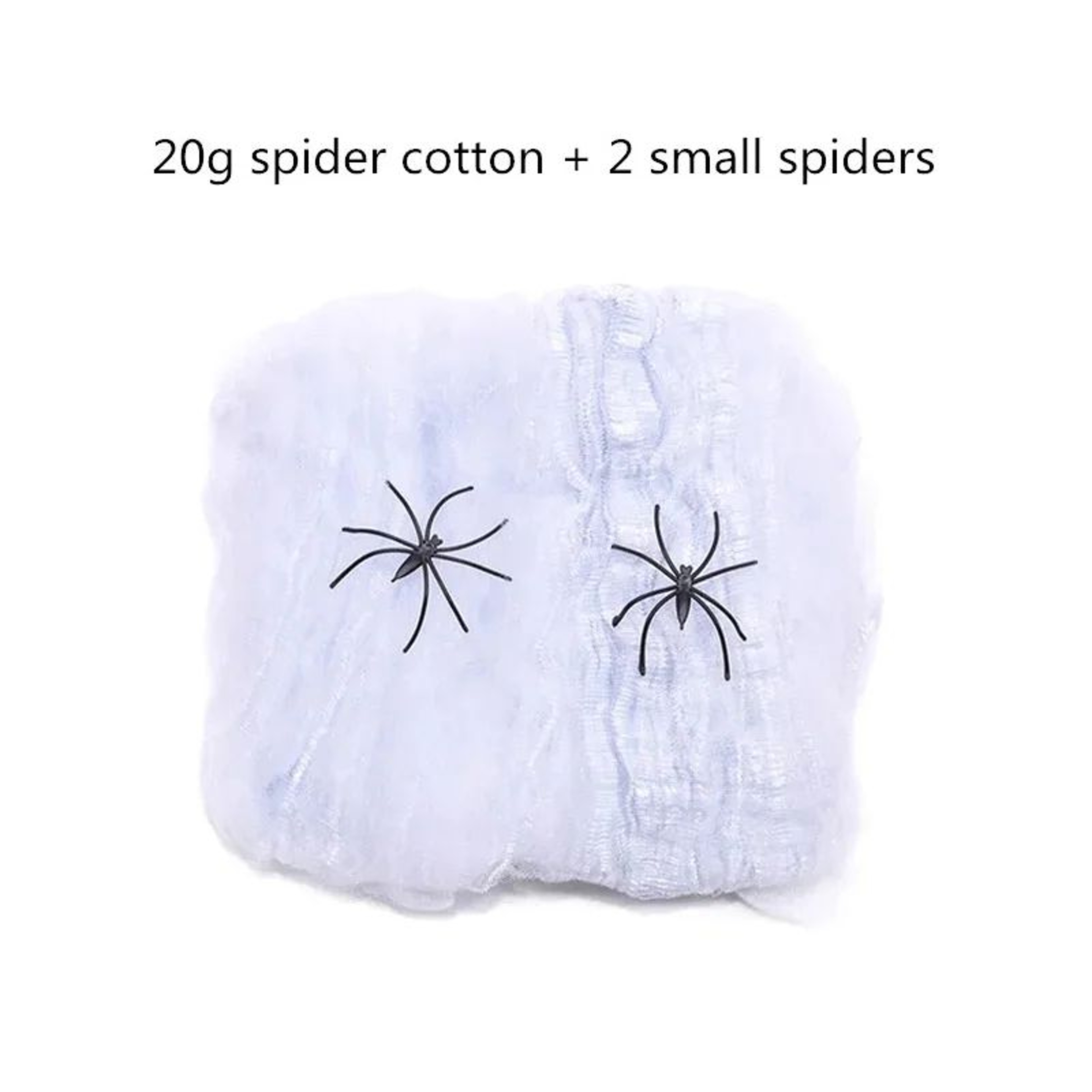 White Stretch Spider Web Halloween Cobweb Haunted House Decoration 5