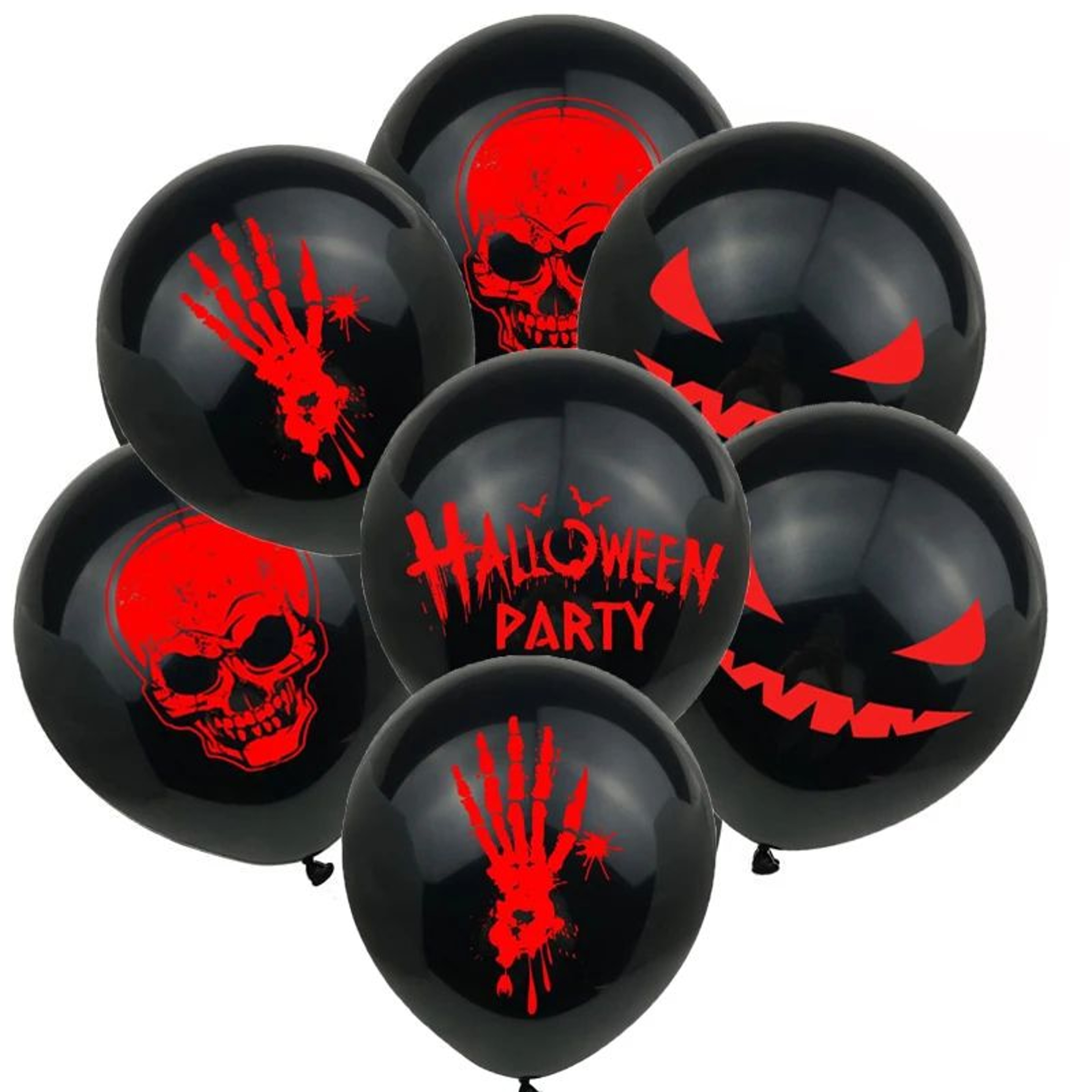 12 Piece Halloween Ghost Balloon Set Party Decoration Kit 0