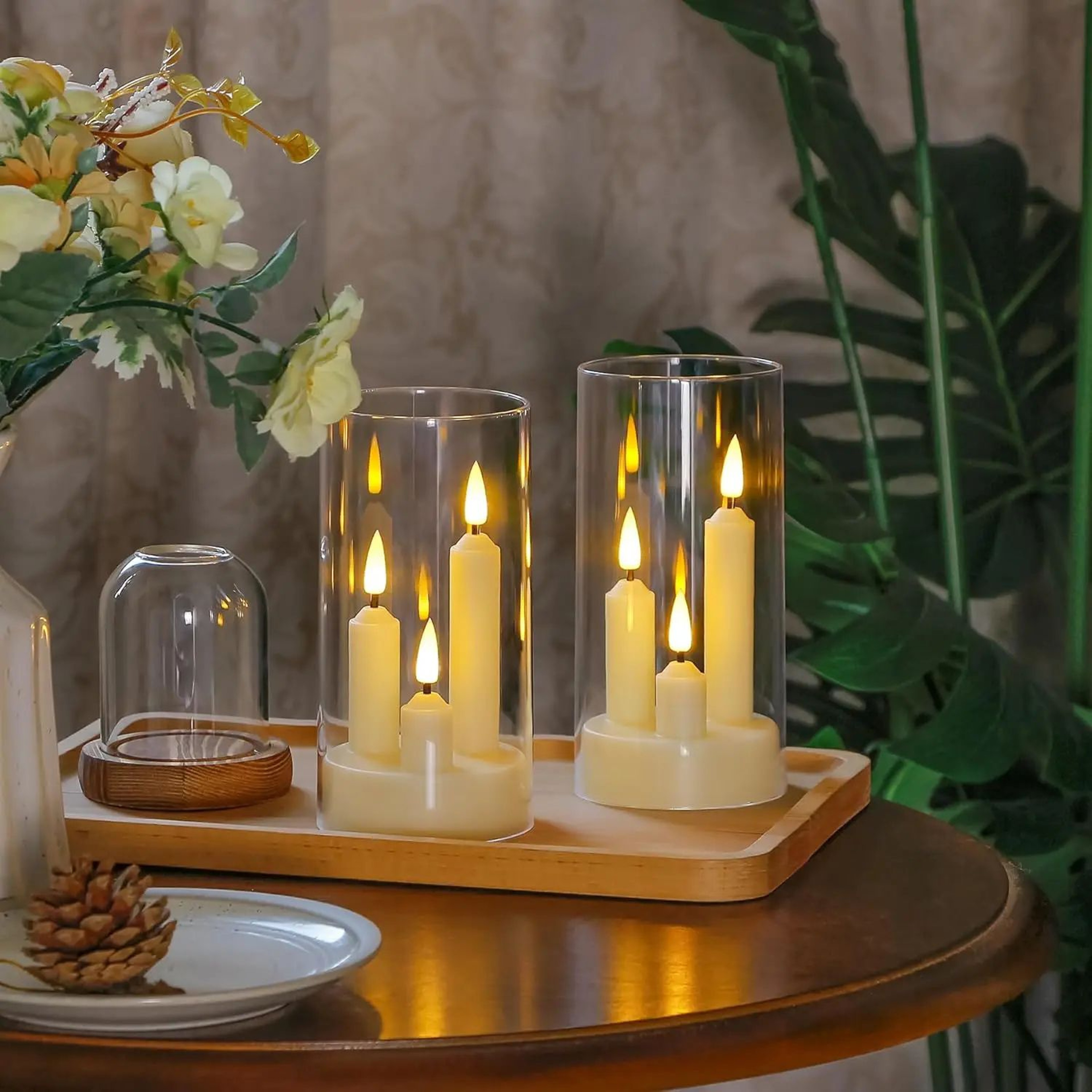 3 In 1 Flameless LED Taper Candle Set 4