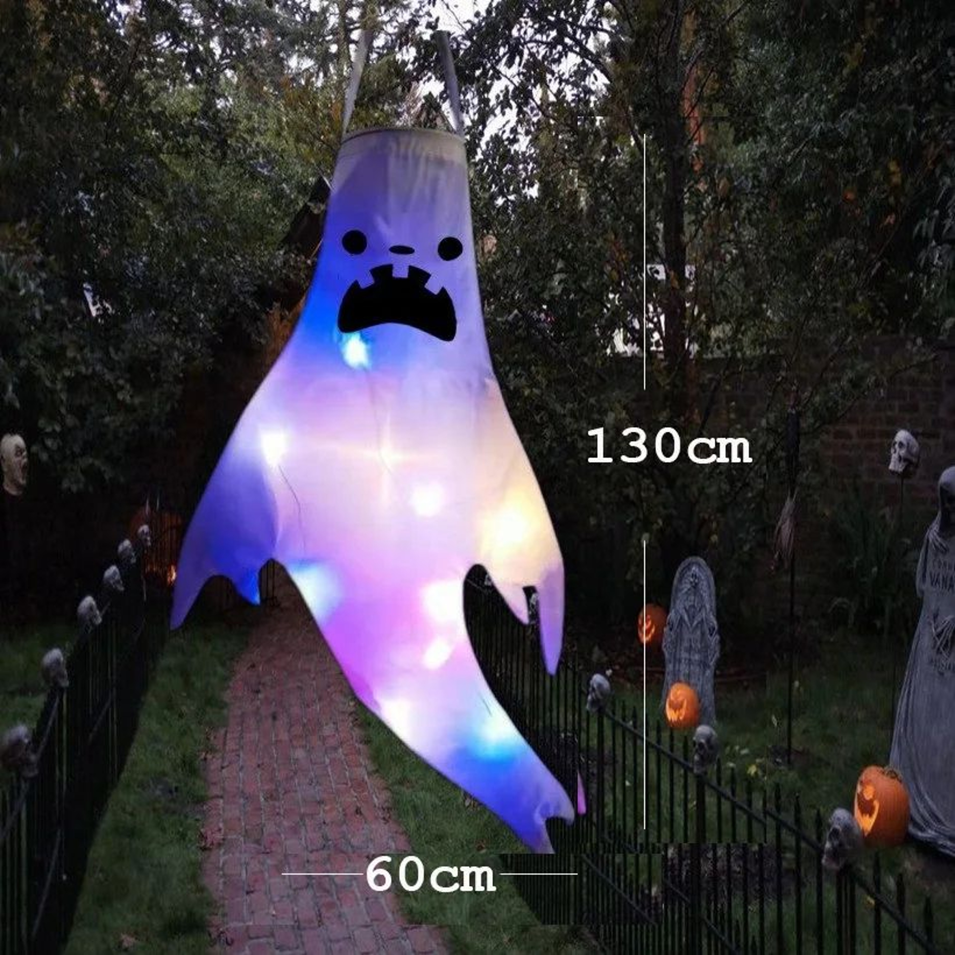 LED Hanging Ghost Halloween Decoration 7