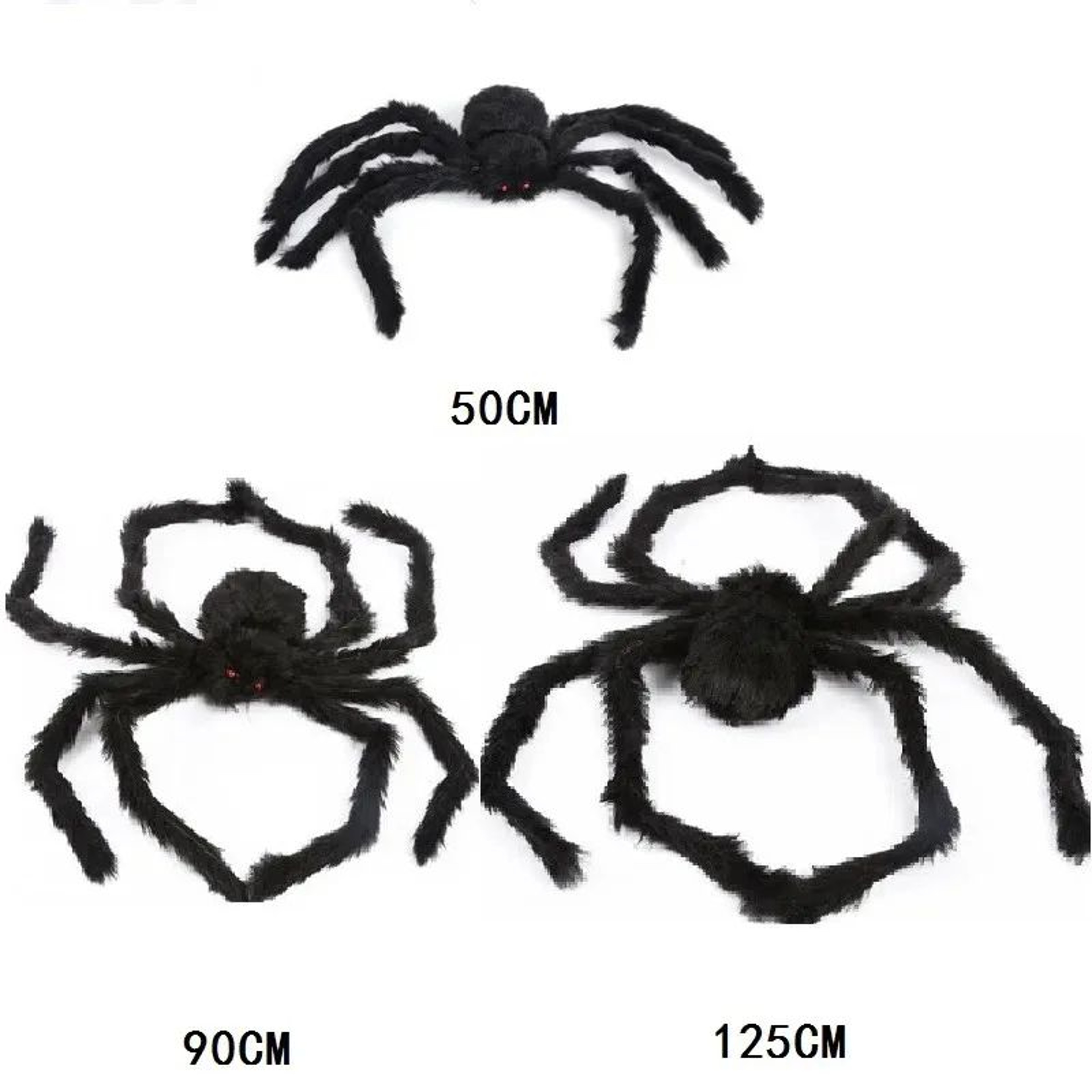 Giant Plush Spider Halloween Decoration 21