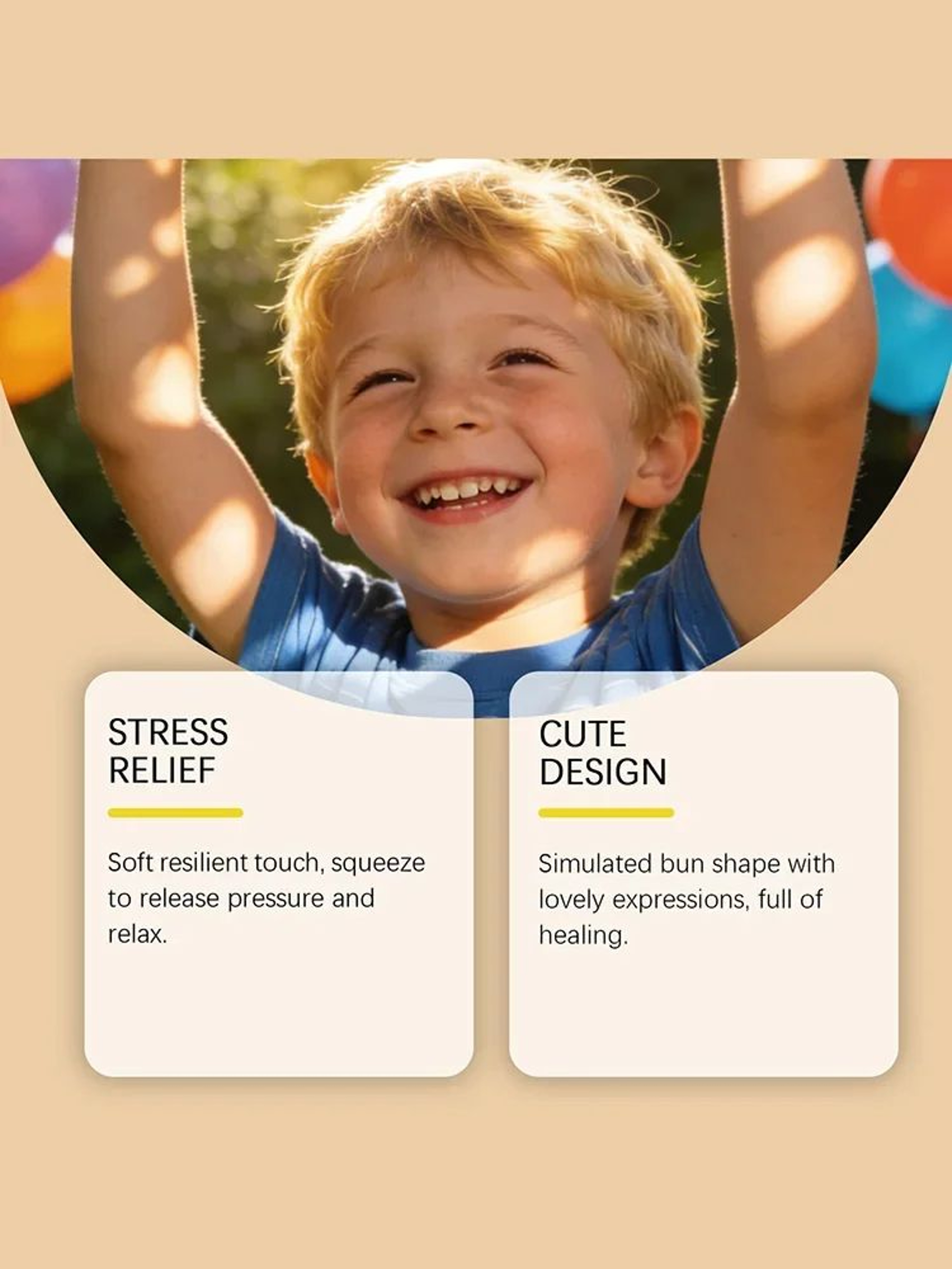 Simulation Dumpling Squishy Stress Relief Toy Slow Rebound Squeeze Ball 2