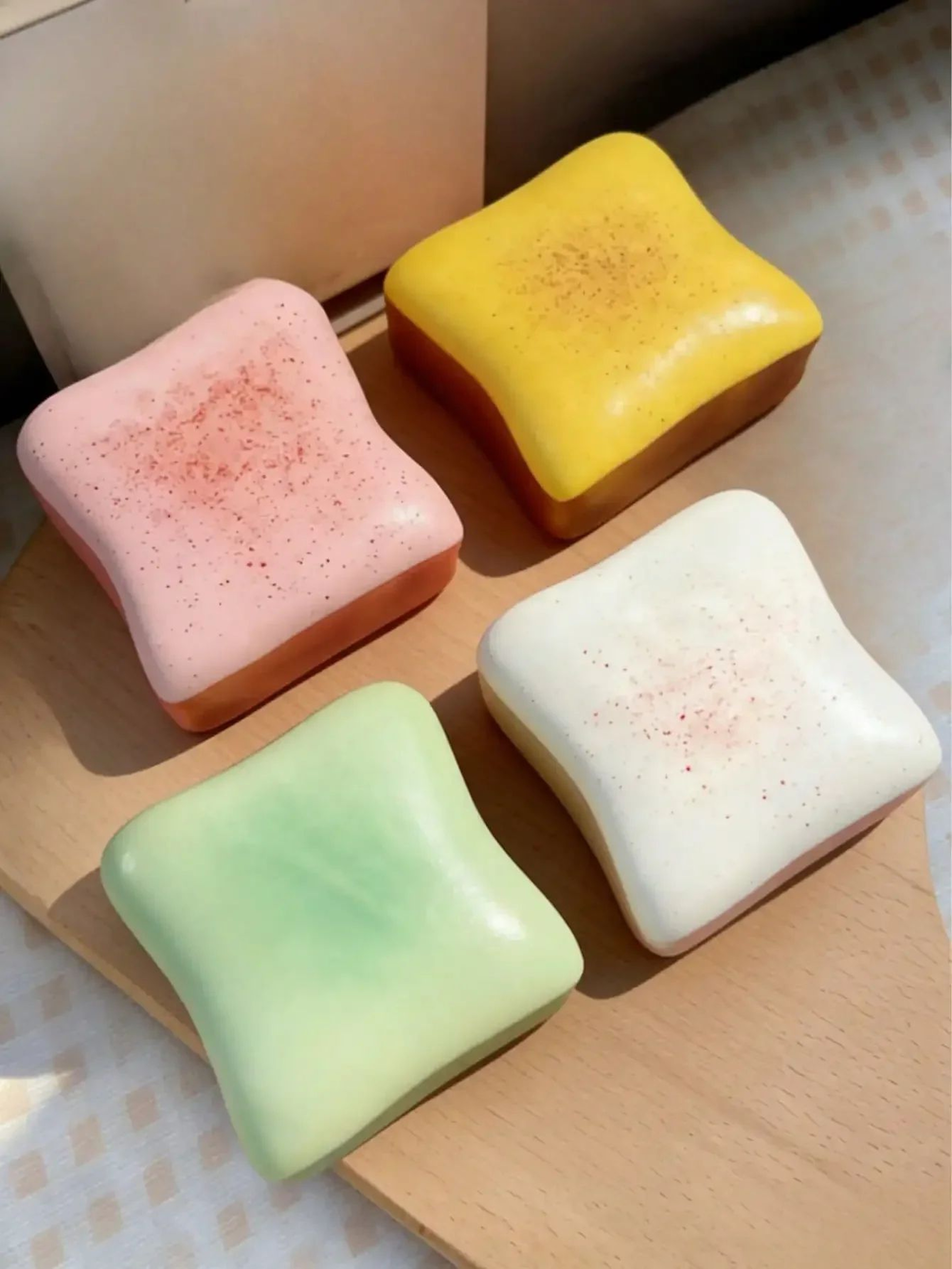 Super Soft Butter Toast Squishy Slow Rising Toy 3