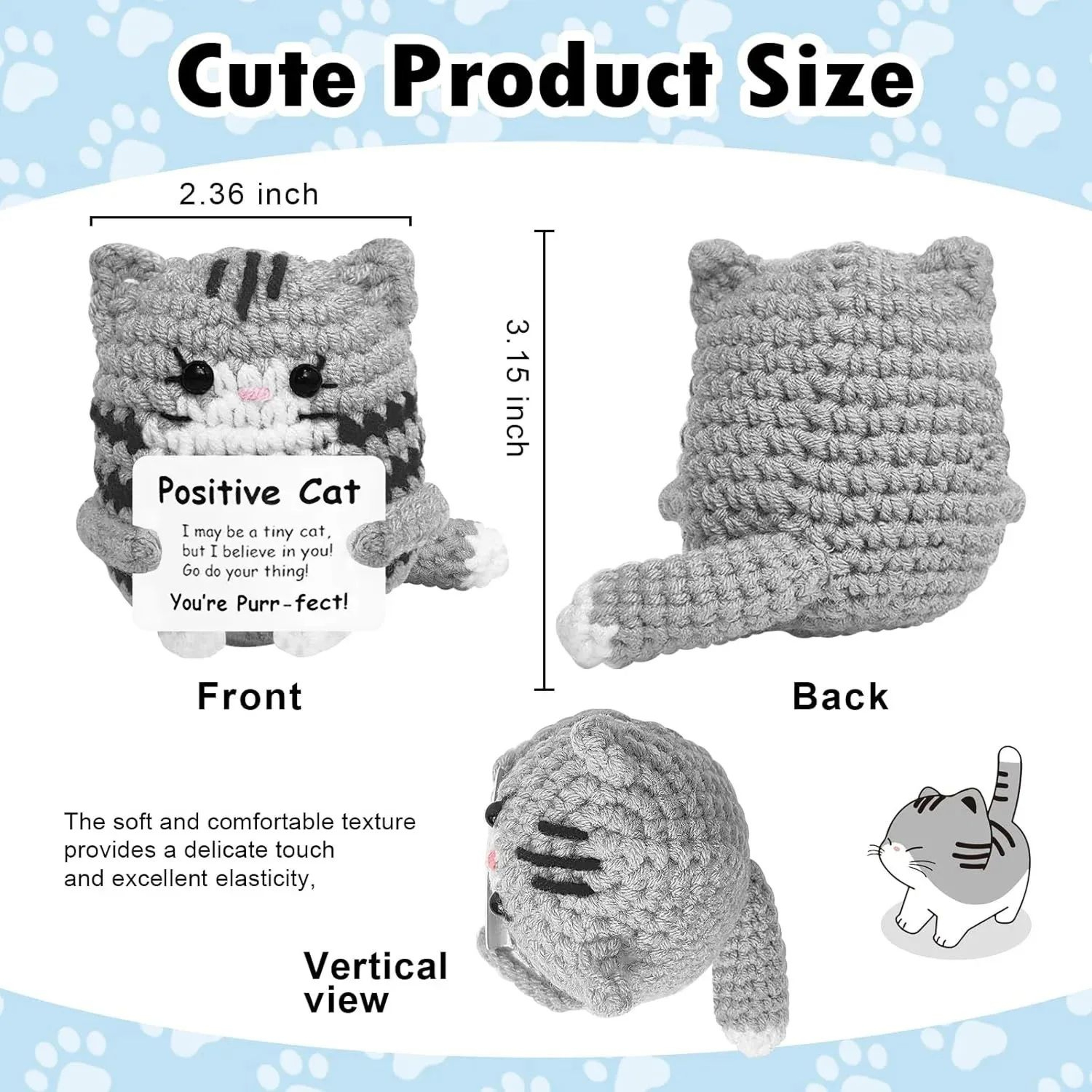 Handmade Pocket Hug Crochet Plush With Gift Card 24