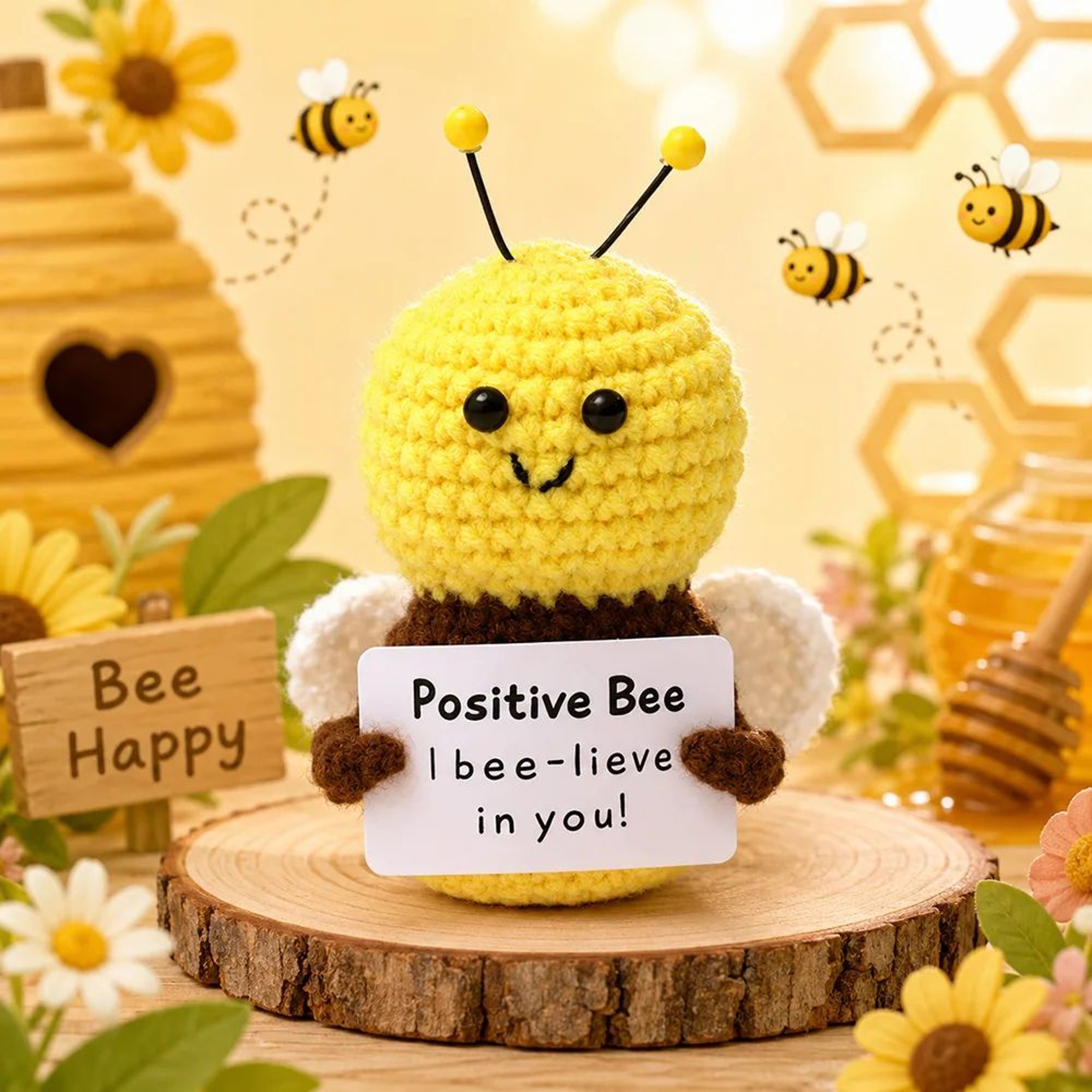 Handmade Pocket Hug Crochet Plush With Gift Card 12