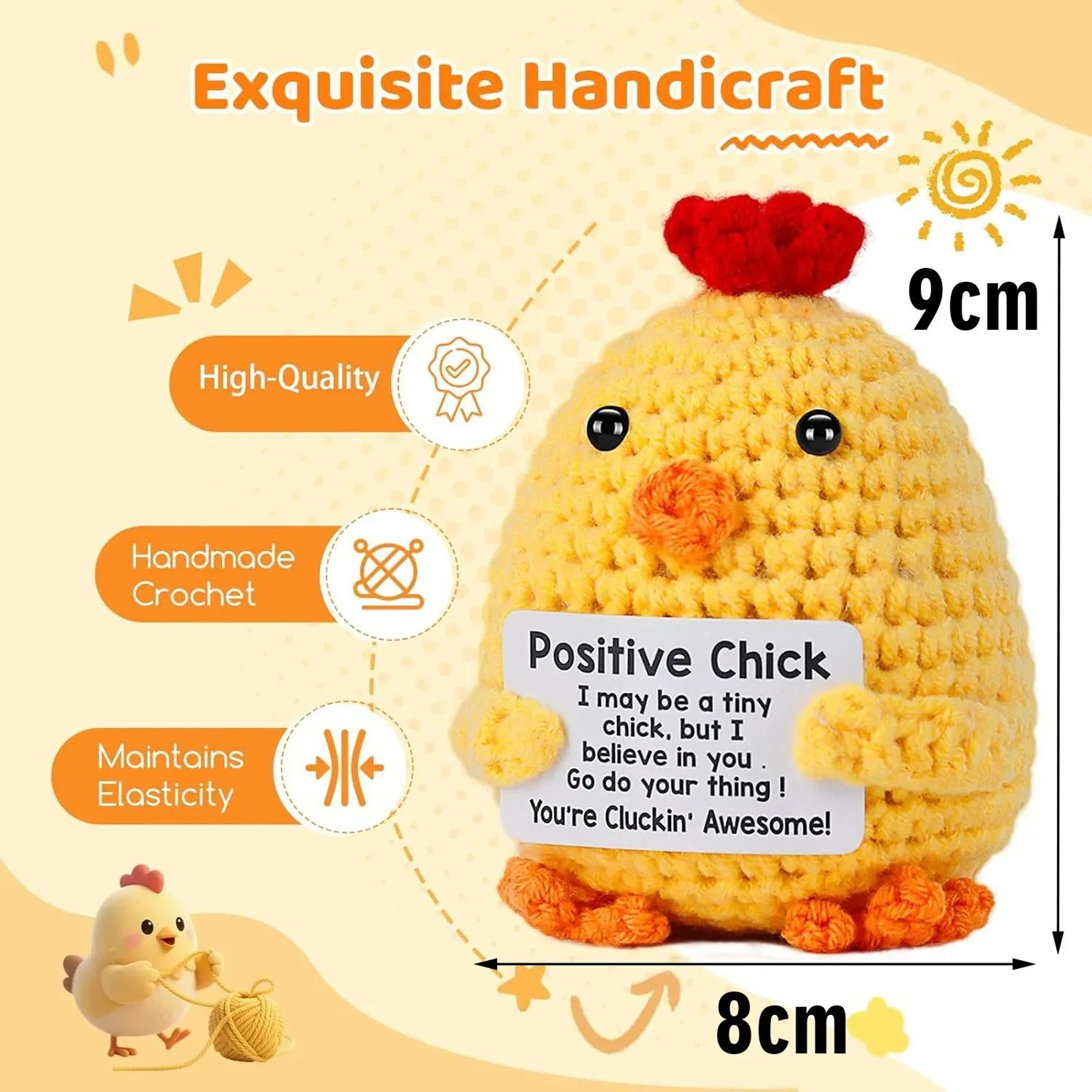 Handmade Pocket Hug Crochet Plush With Gift Card 26