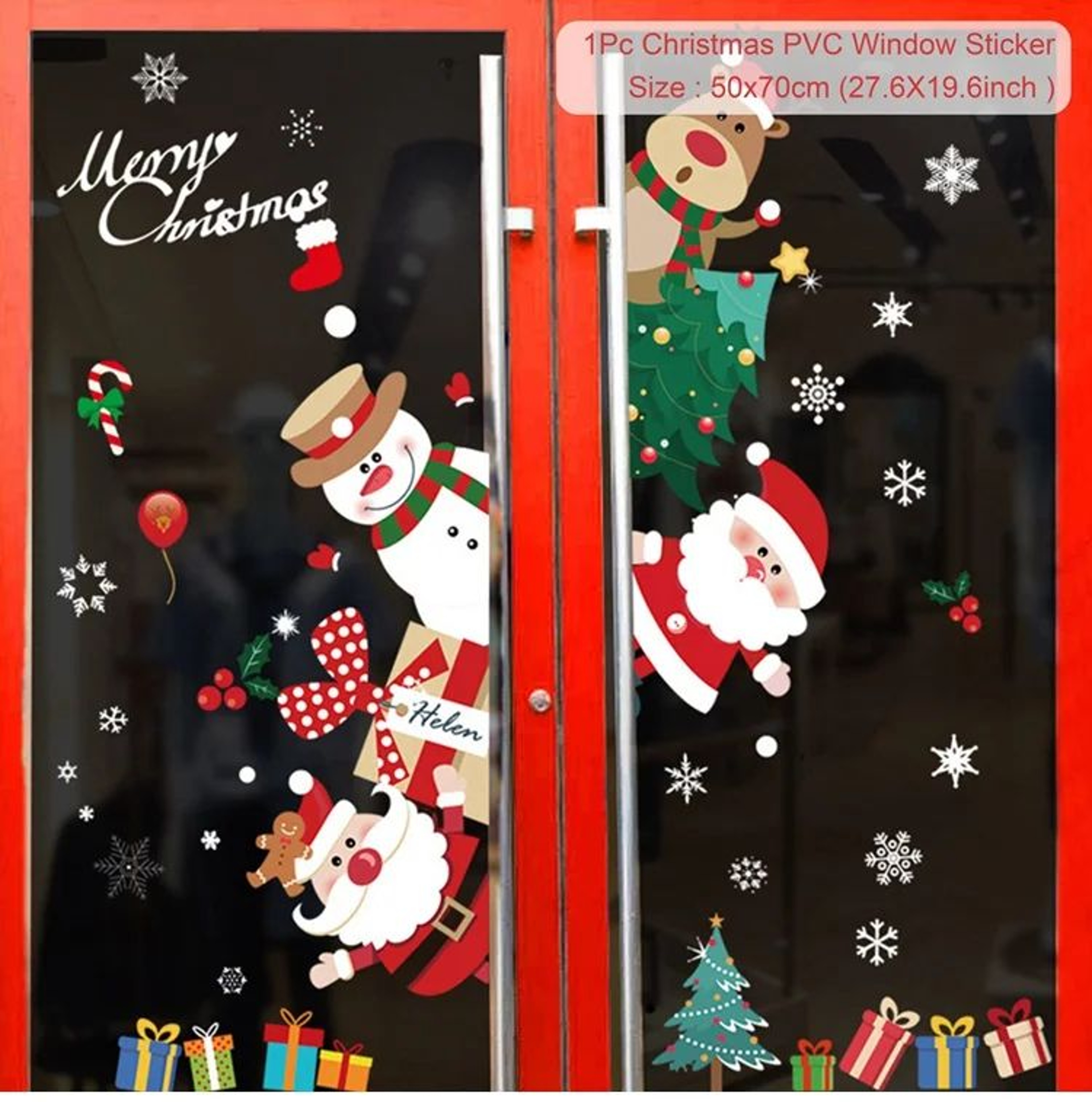 Christmas Window Wall Stickers Holiday Decals 7