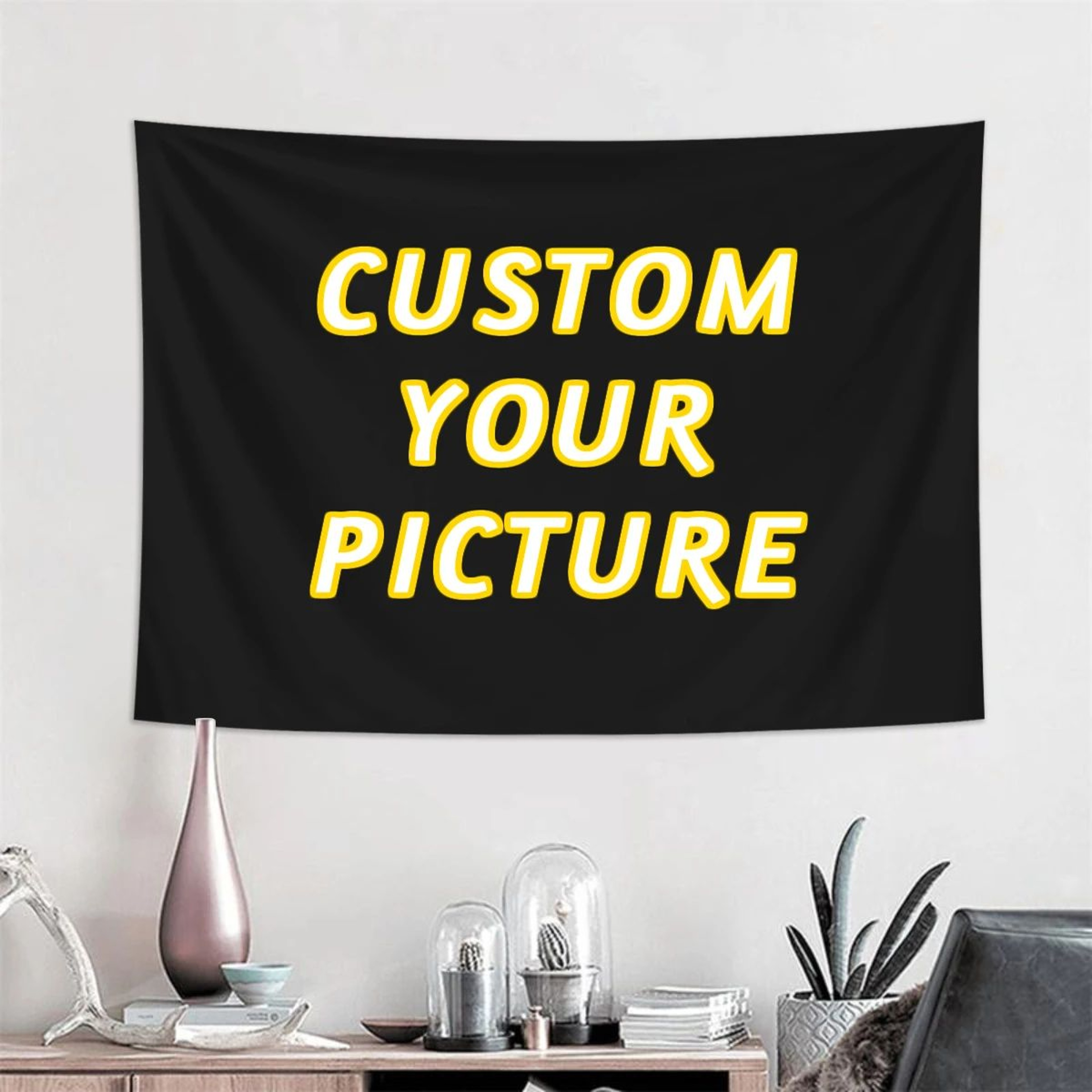 Custom Personalized Tapestry Banner Wall Hanging 0