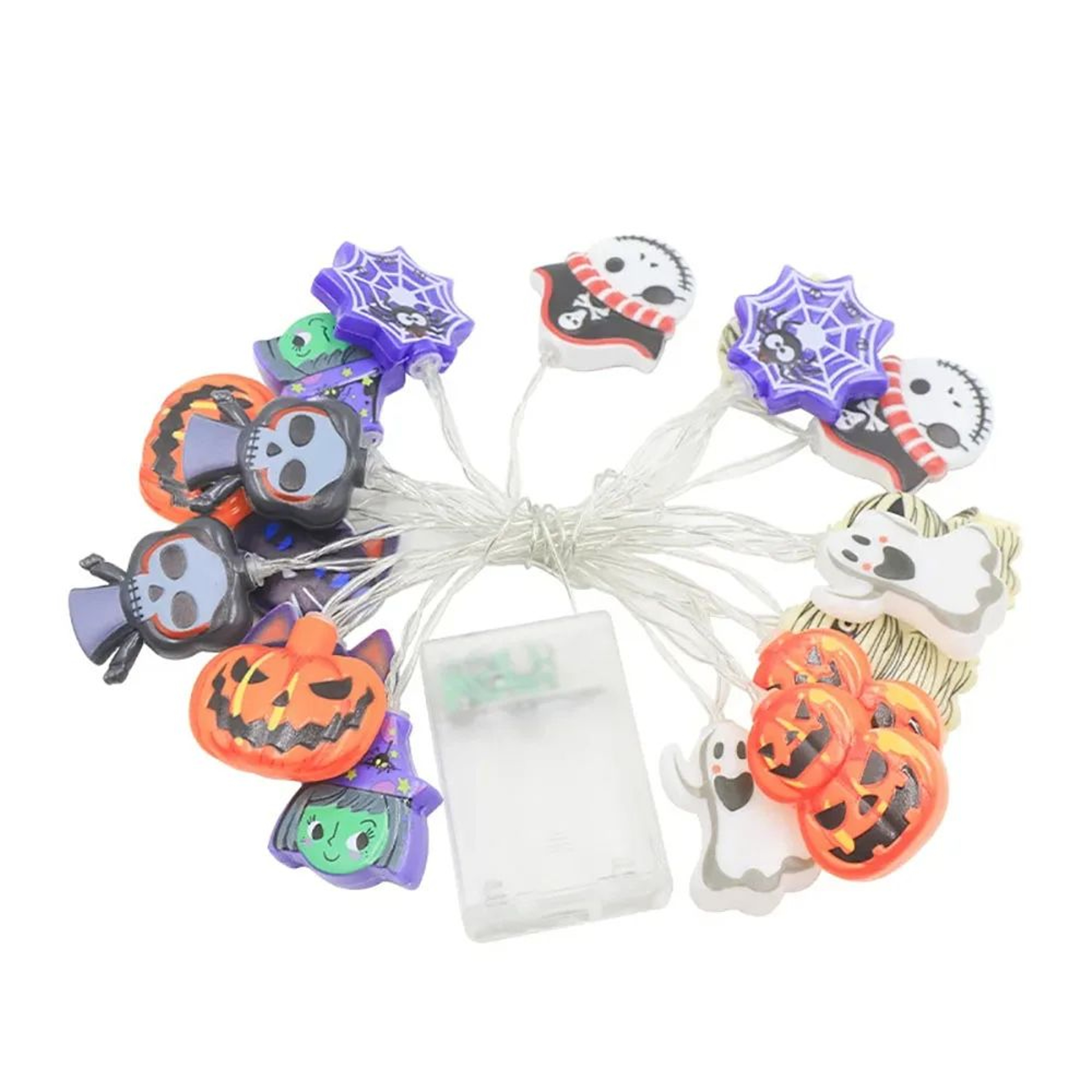 Halloween LED String Lights Pumpkin Ghost Decor 5