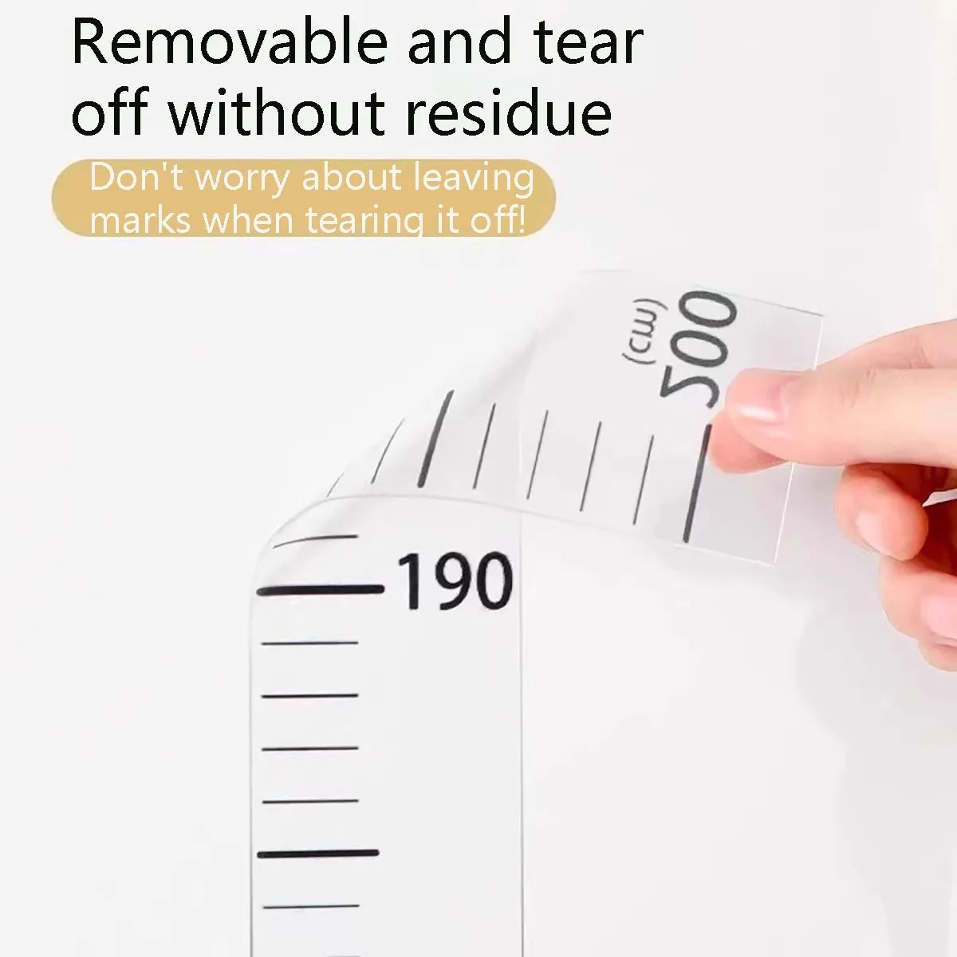 0 To 200CM Self Adhesive Height Growth Chart Wall Sticker 2