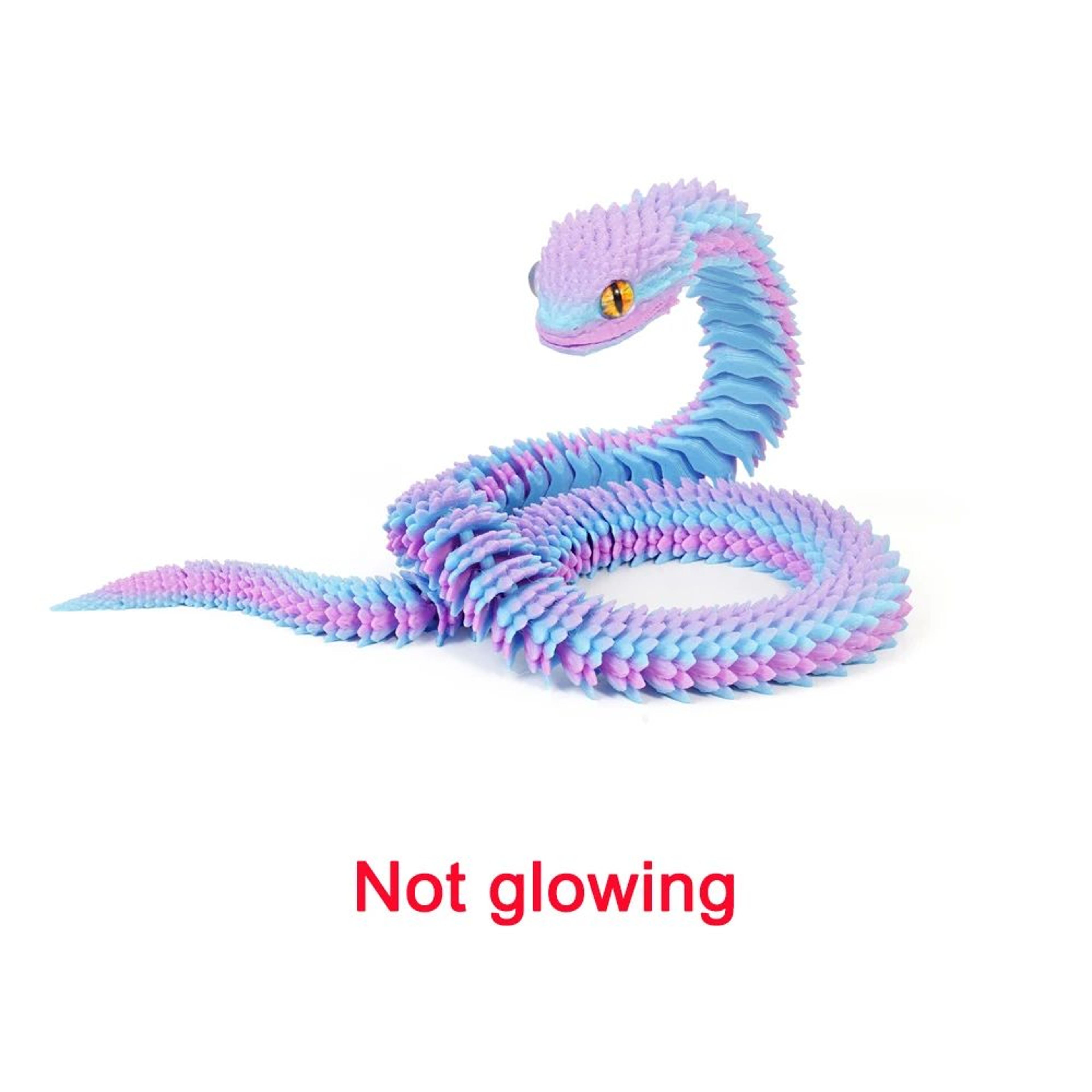 3D Printed Luminous Articulated Snake Desk Decor 10