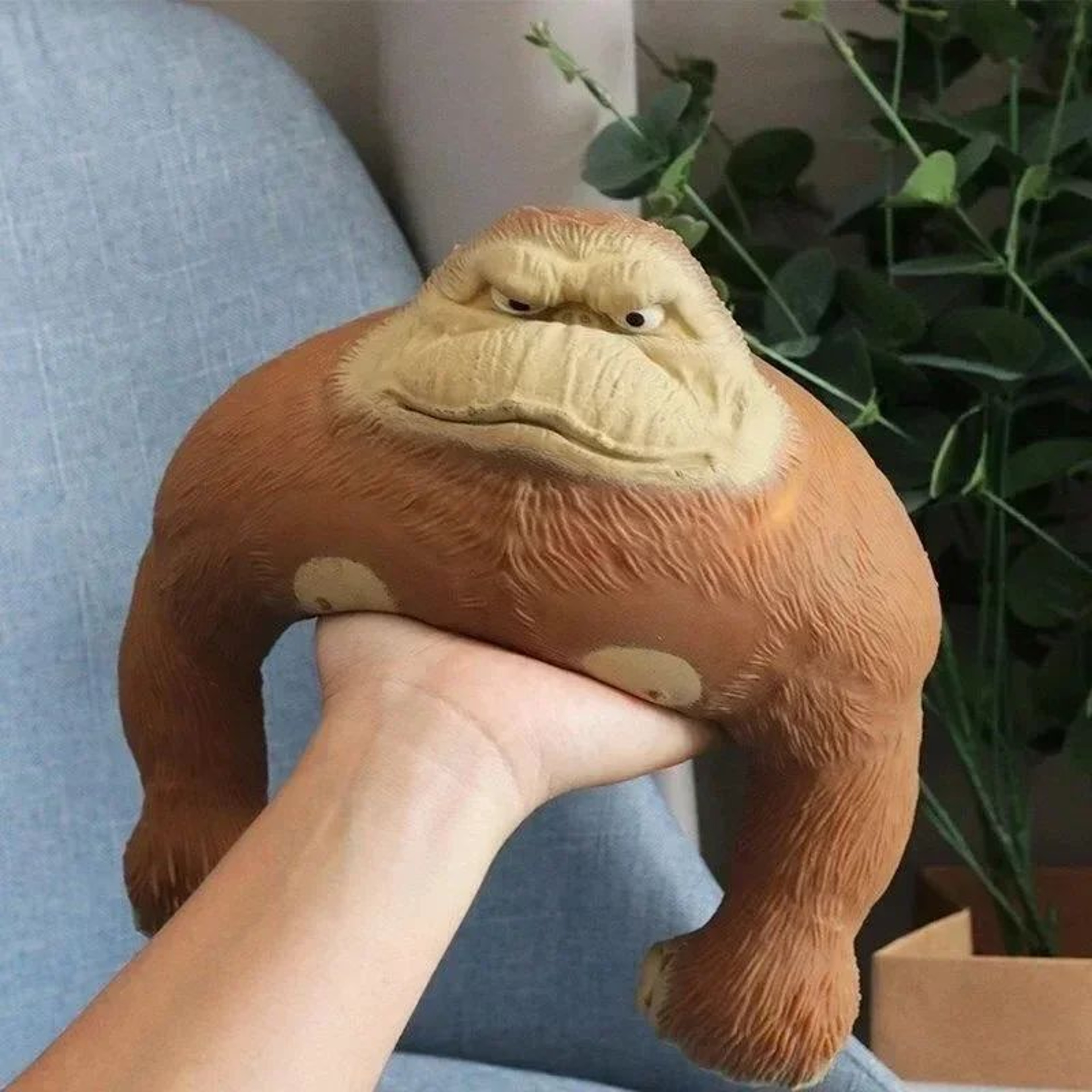 Funny Stretchable Gorilla Figurine Desk Decor 4