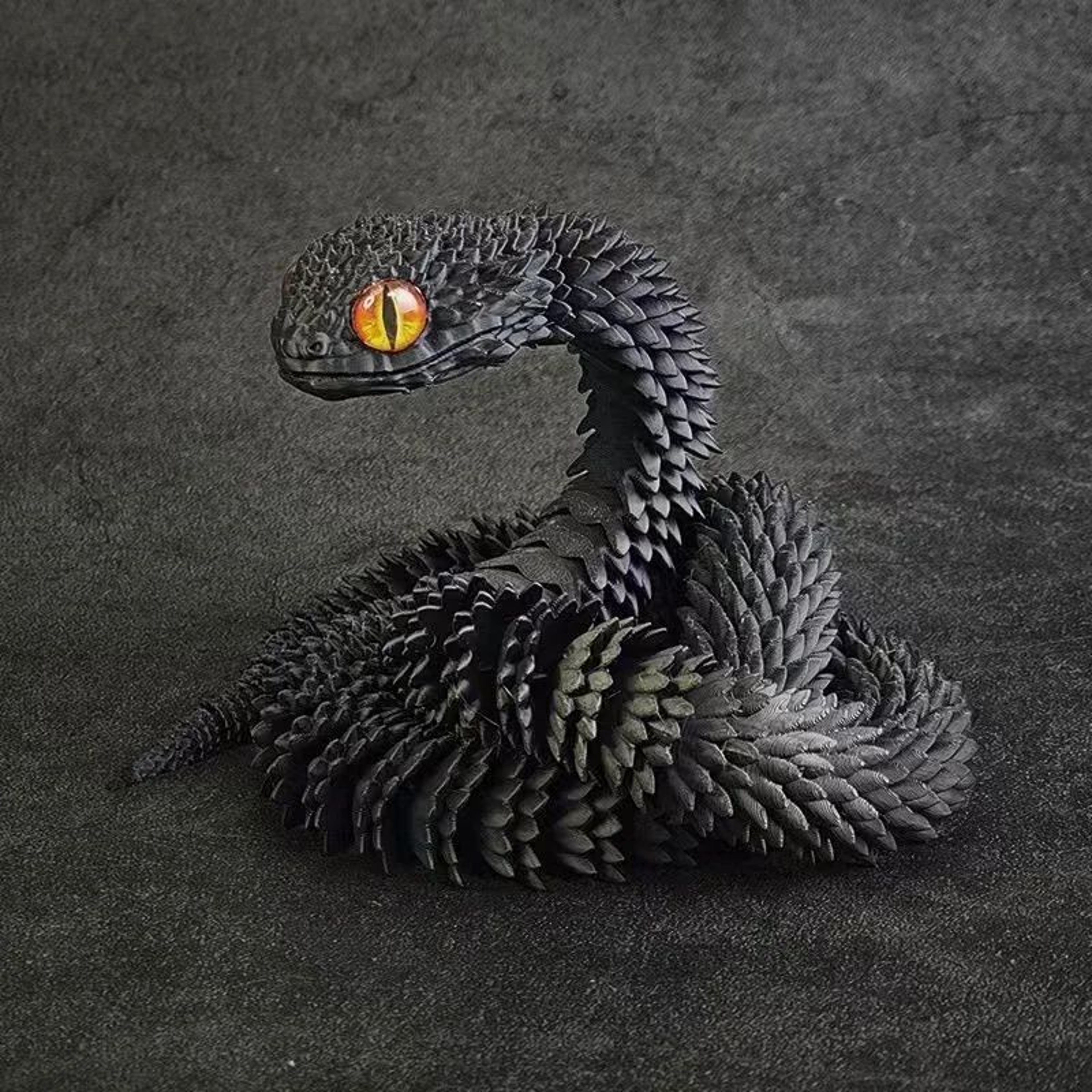 3D Printed Articulated Snake Flexible Animal Decor Toy 5