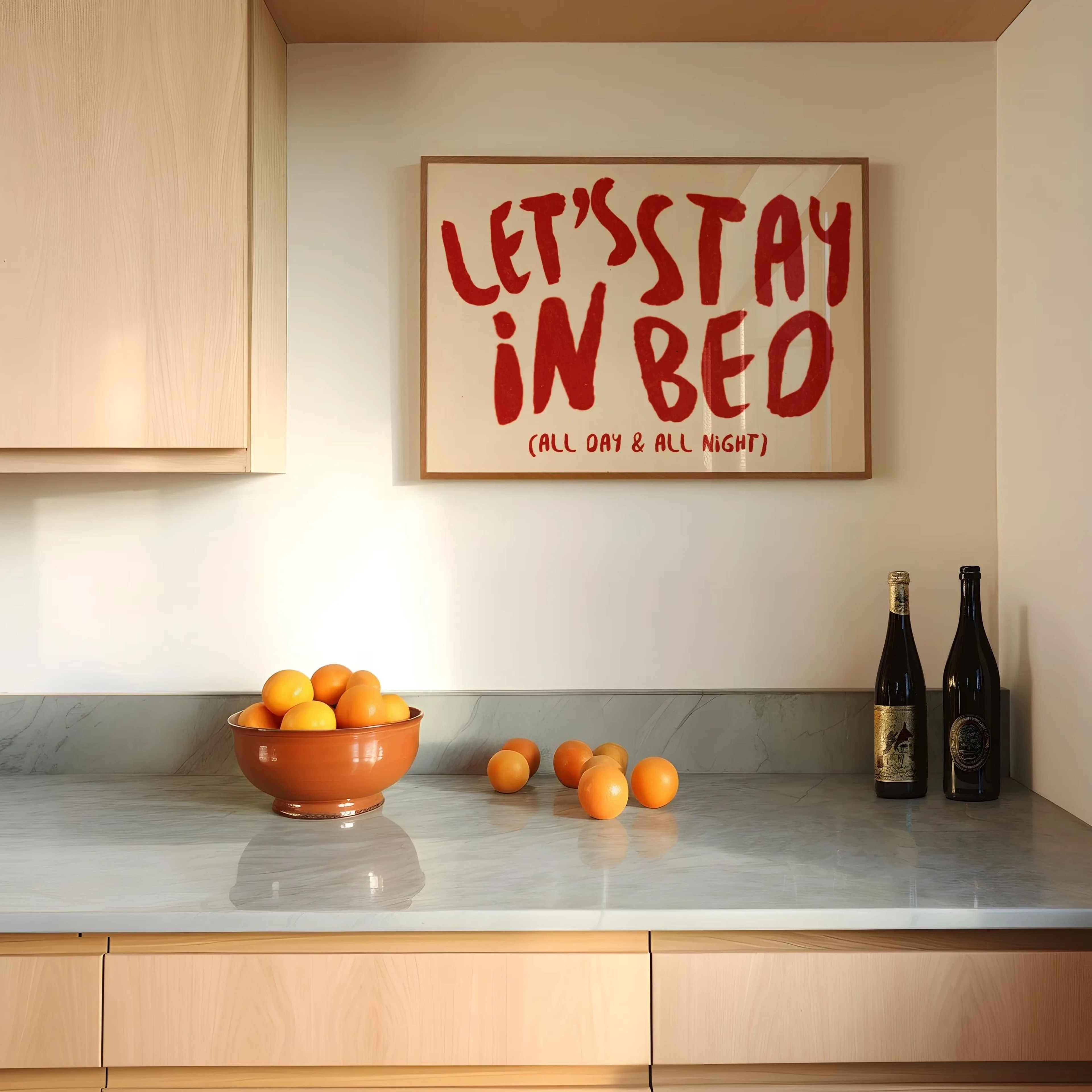 Amore Green Striped Wine Kitchen Wall Art 20