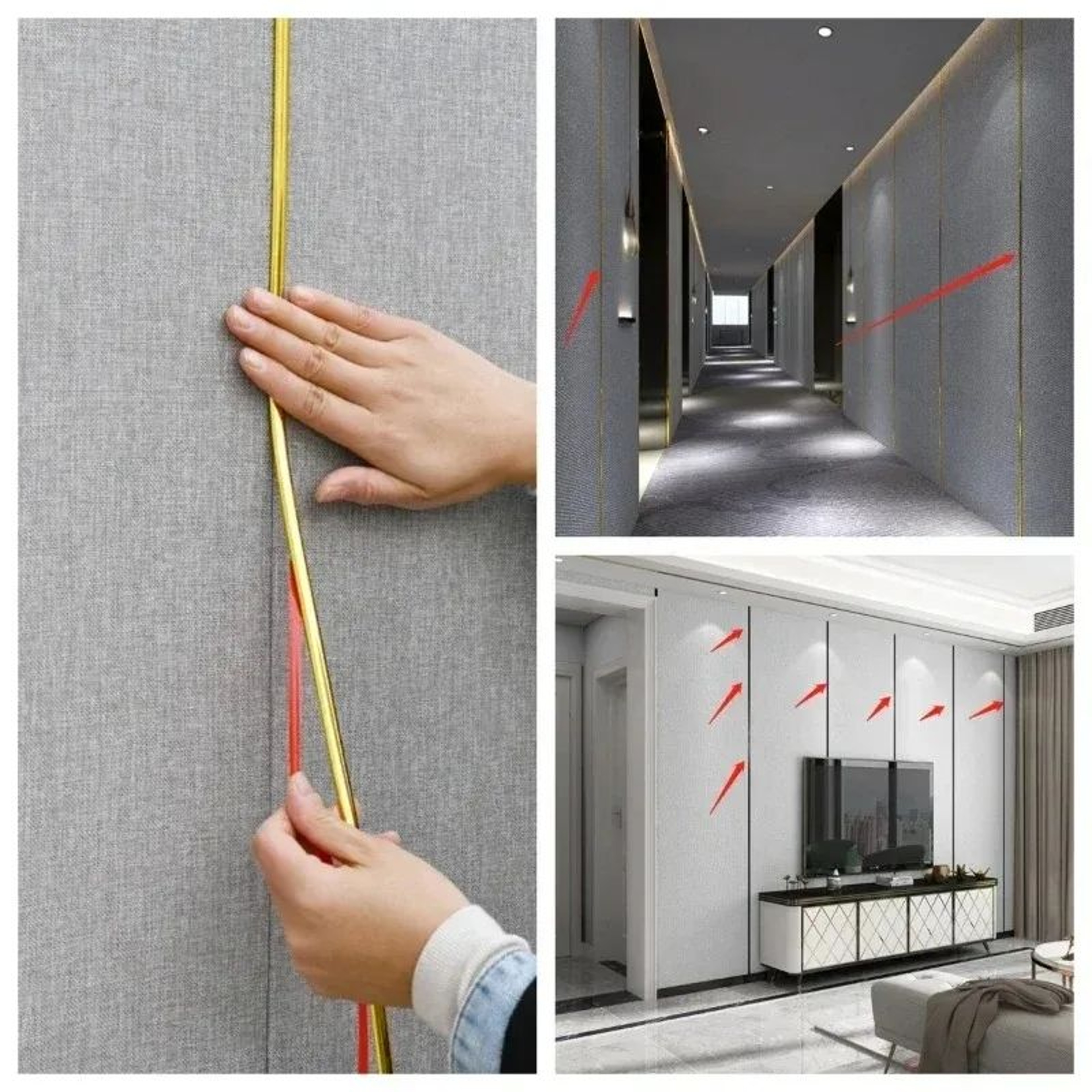 Self Adhesive PVC Mirror Frame Molding Trim 4
