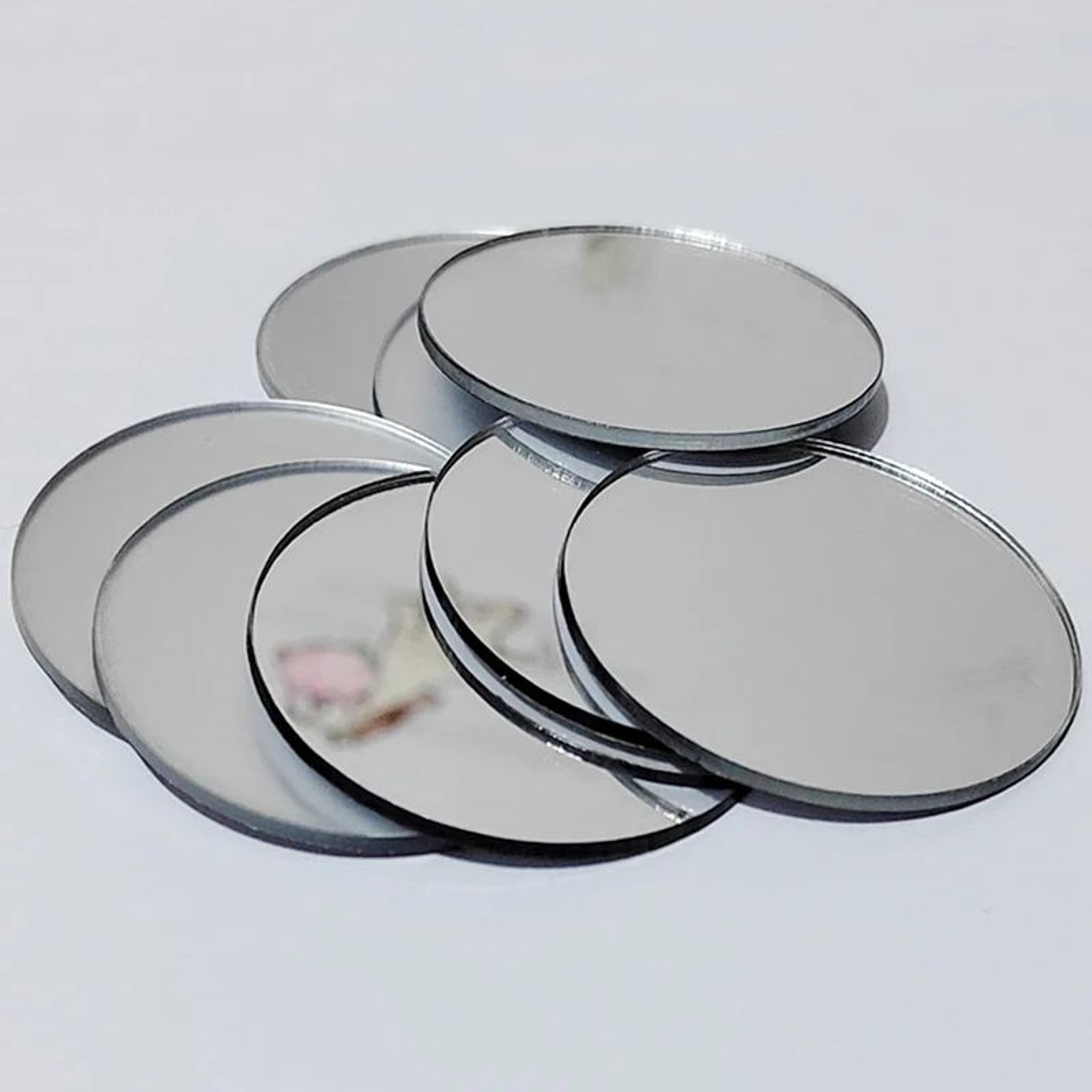 Round Acrylic Mirror Wall Sticker Set 0