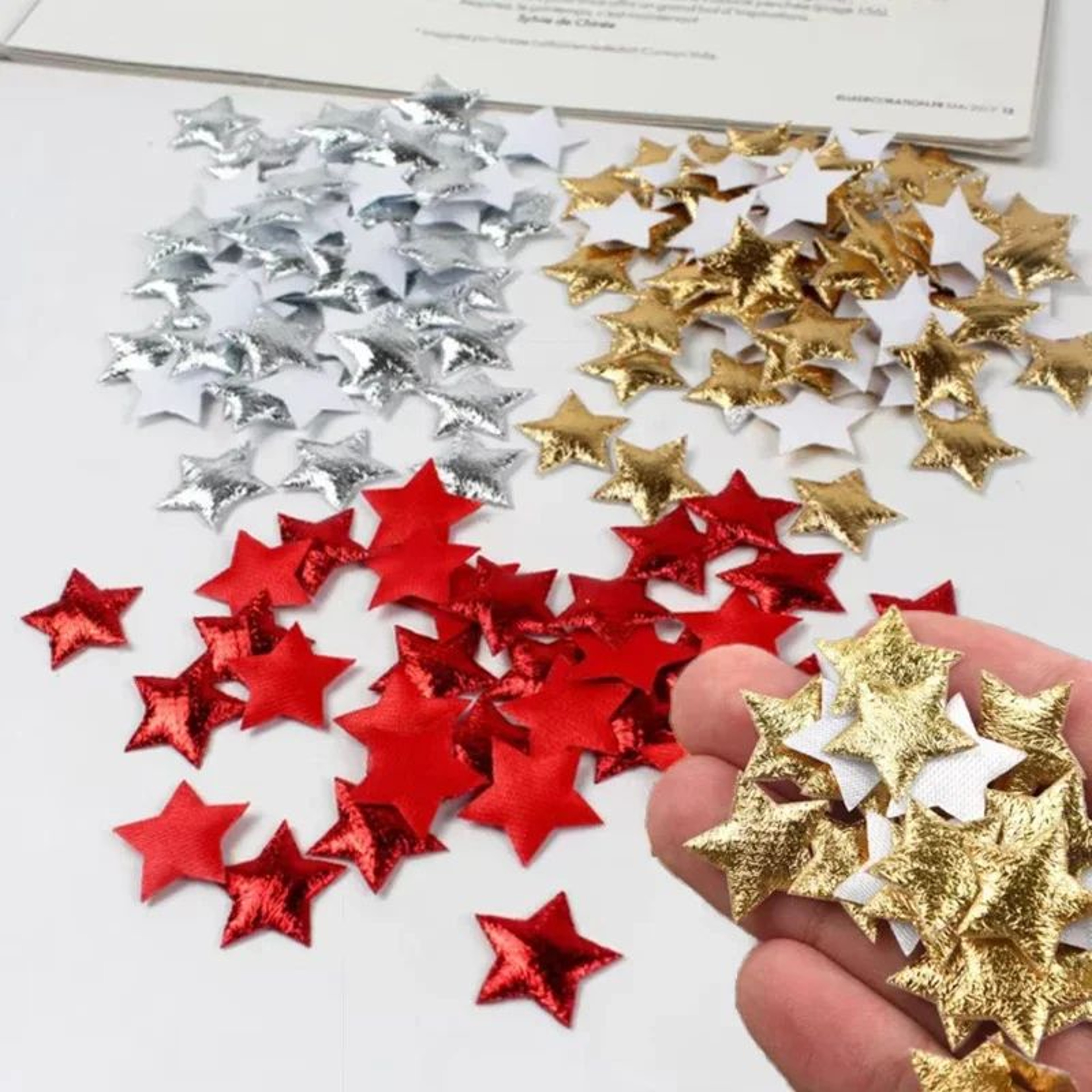 Gold Foam Star Craft Embellishments Set 0