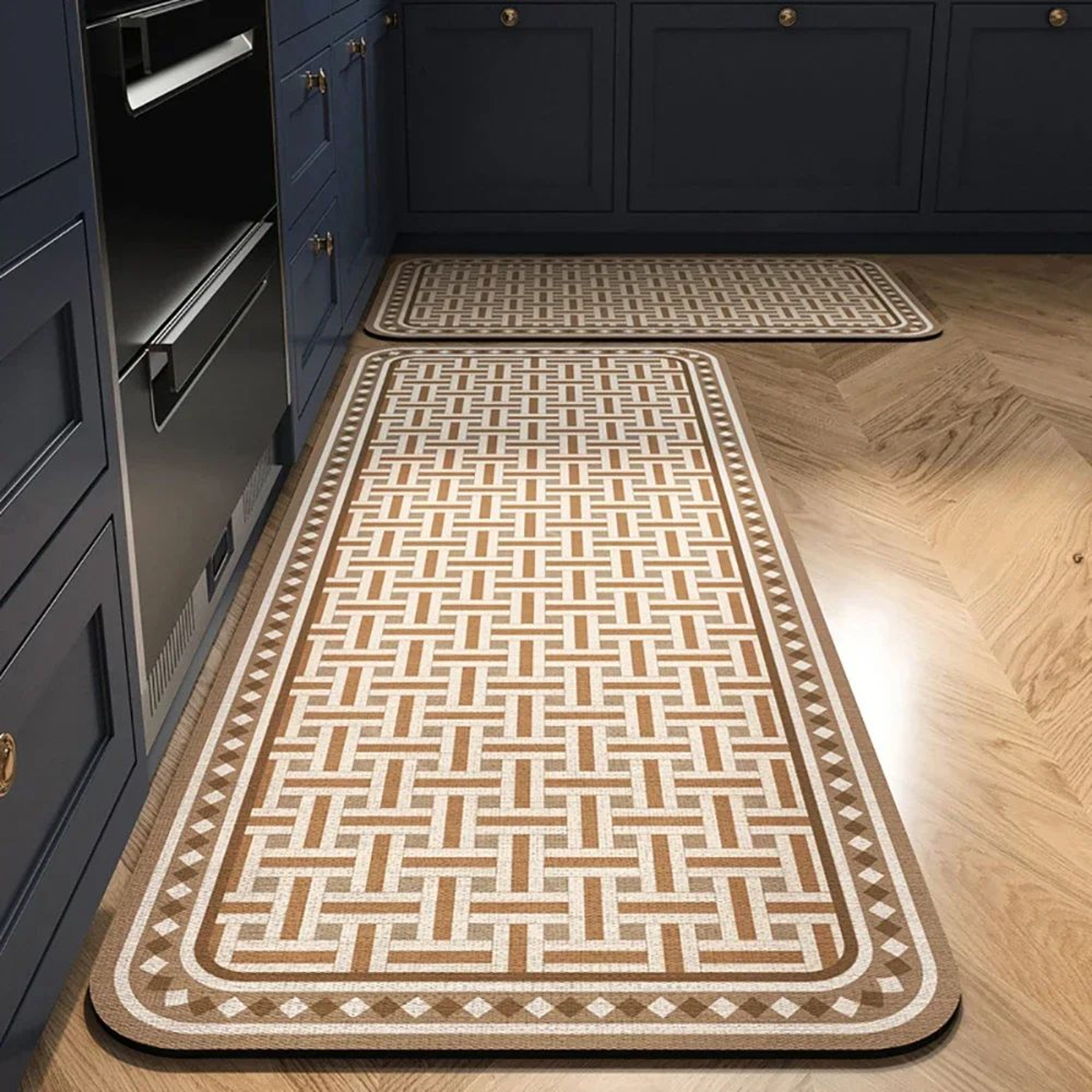 Absorbent Crystal Velvet Kitchen Runner Mat 16