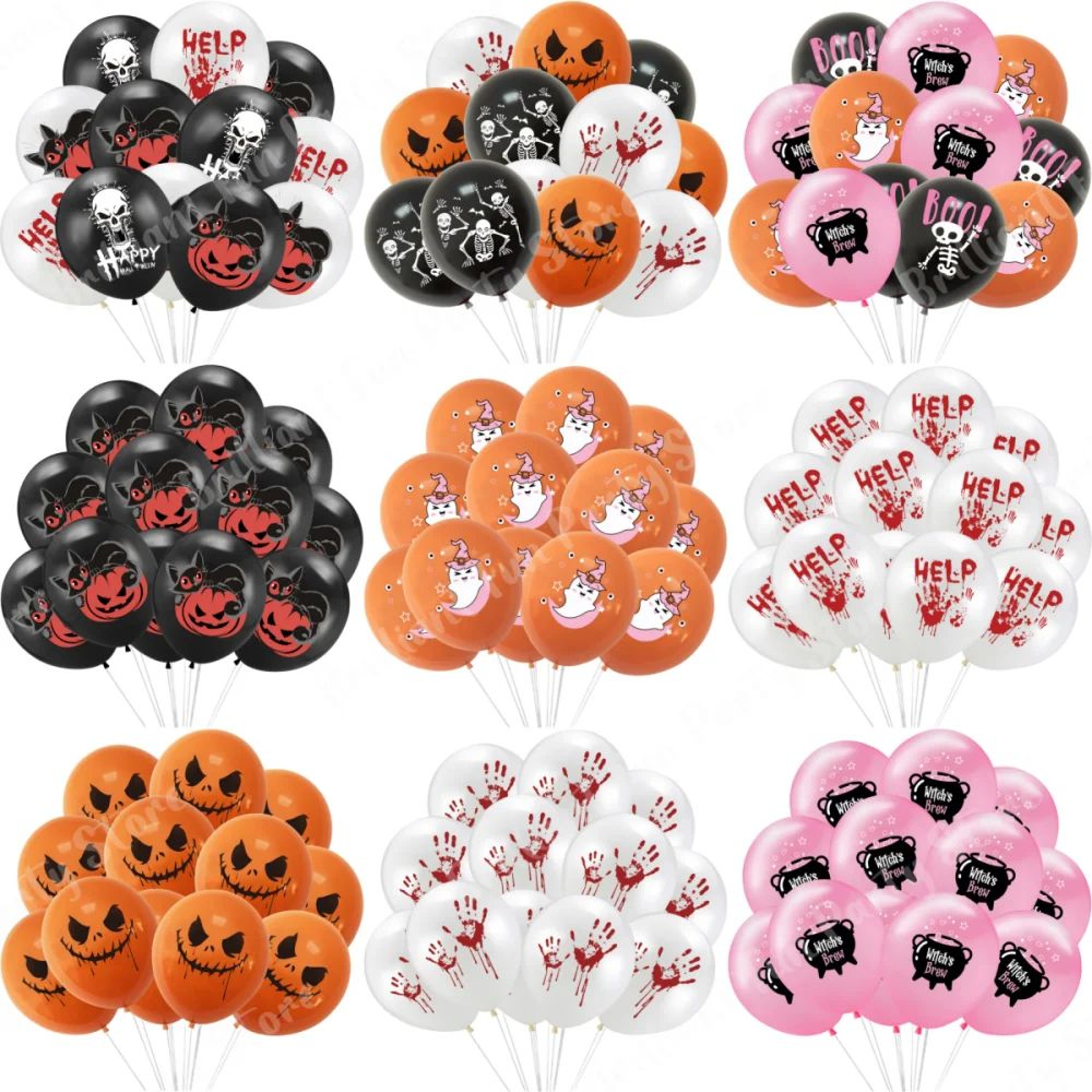 Halloween 12 Inch Latex Party Balloons 0