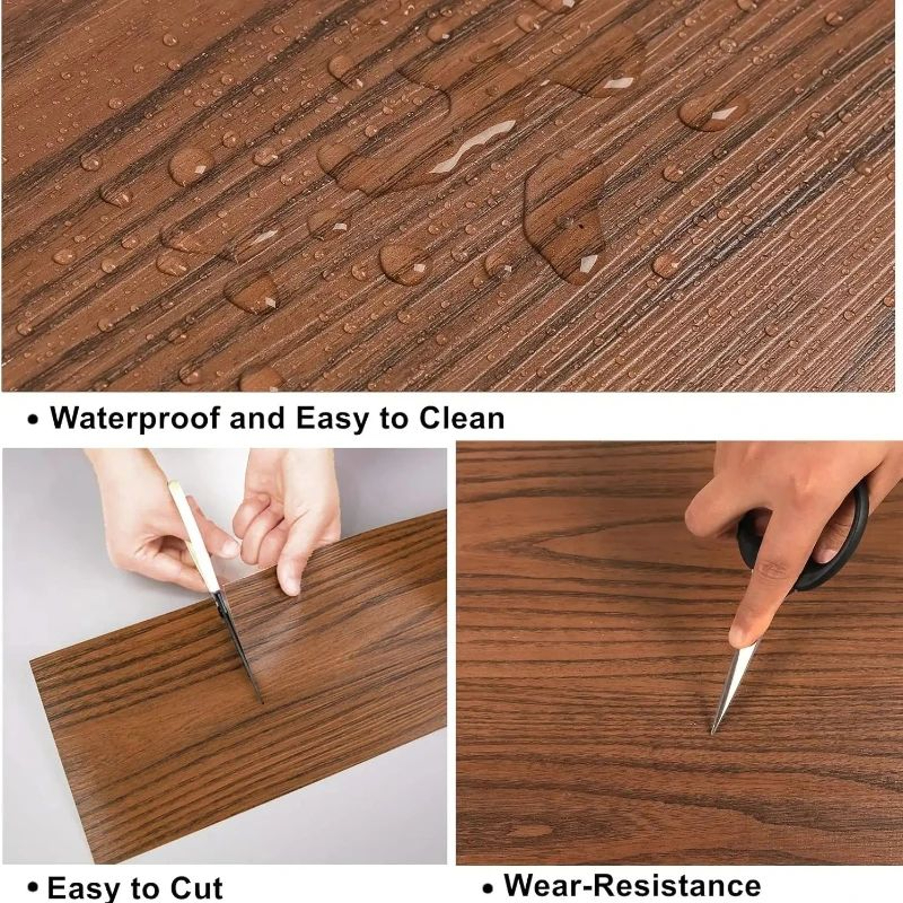 Wood Grain Self Adhesive Floor Stickers 4