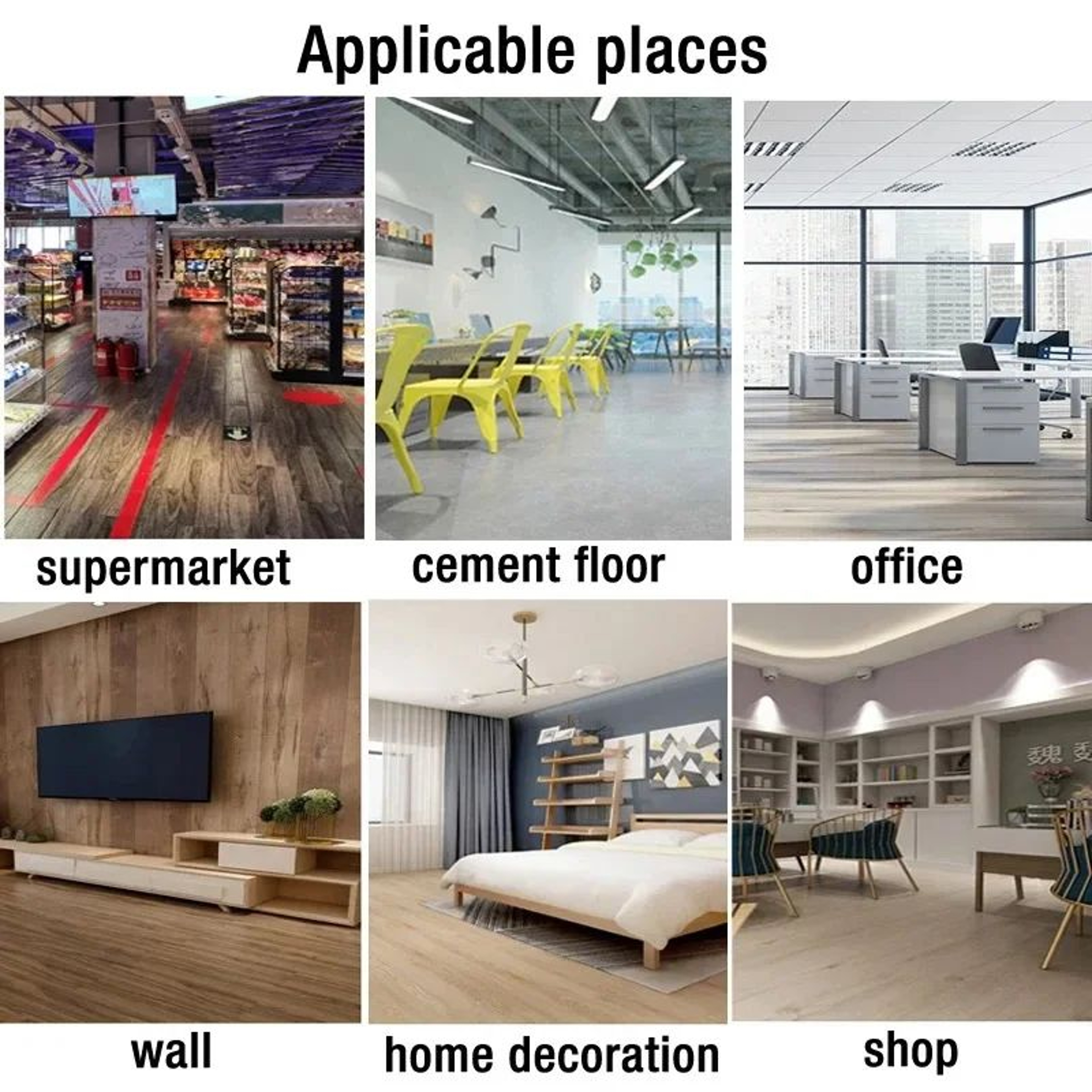 Wood Grain Self Adhesive Floor Stickers 5