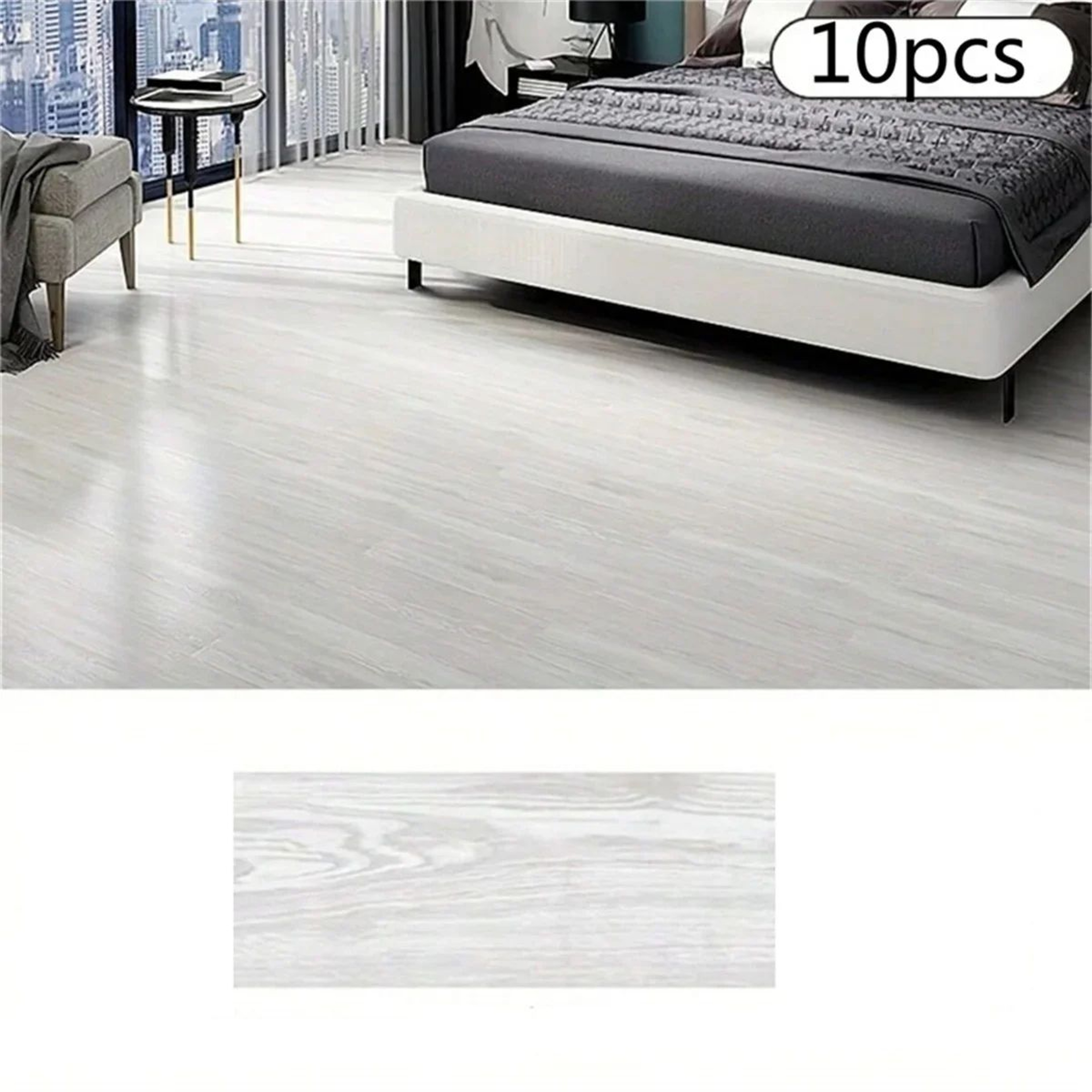 Wood Grain Self Adhesive Floor Stickers 10