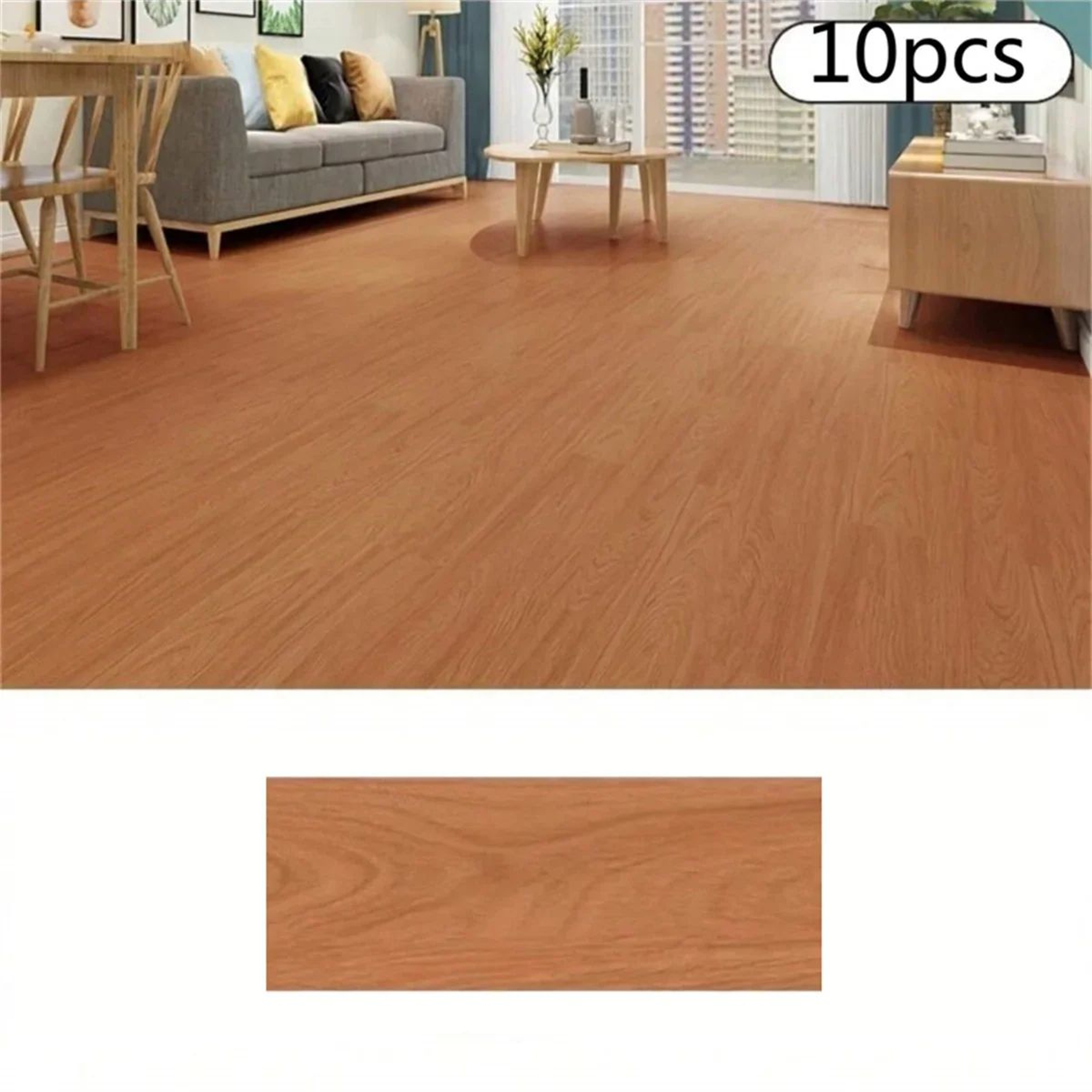 Wood Grain Self Adhesive Floor Stickers 12