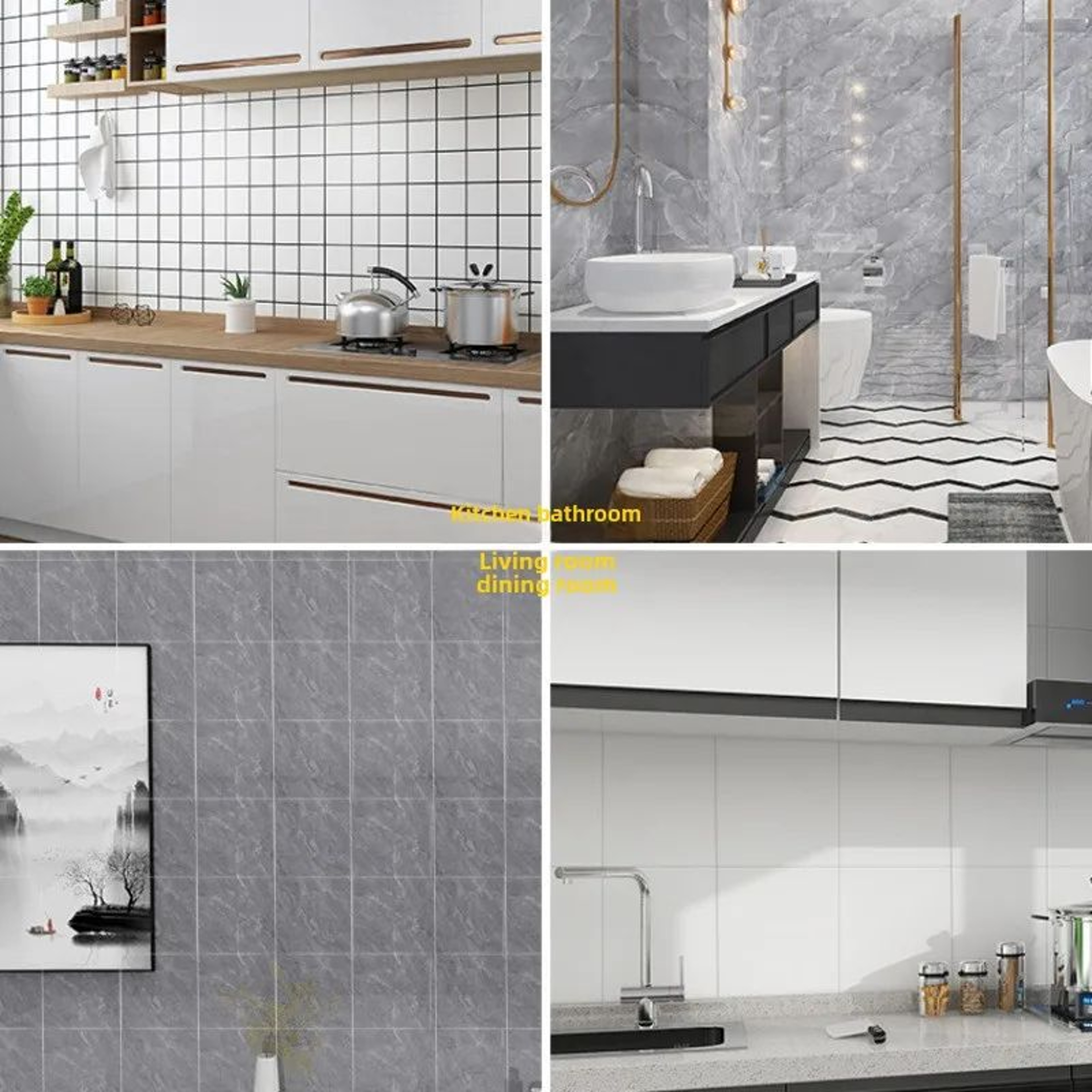 Marble Self Adhesive Waterproof Tile Stickers 1