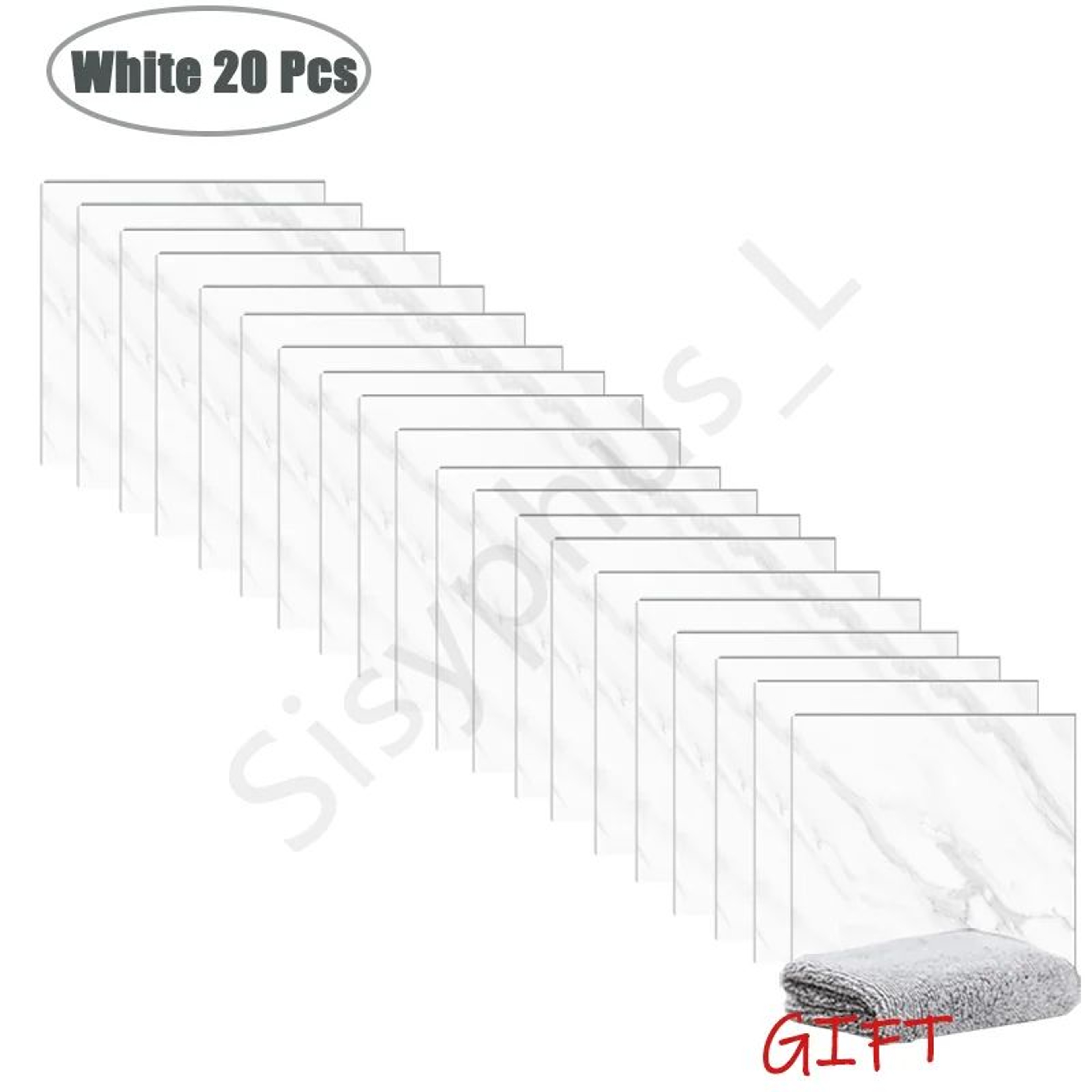 Marble Self Adhesive Waterproof Tile Stickers 14