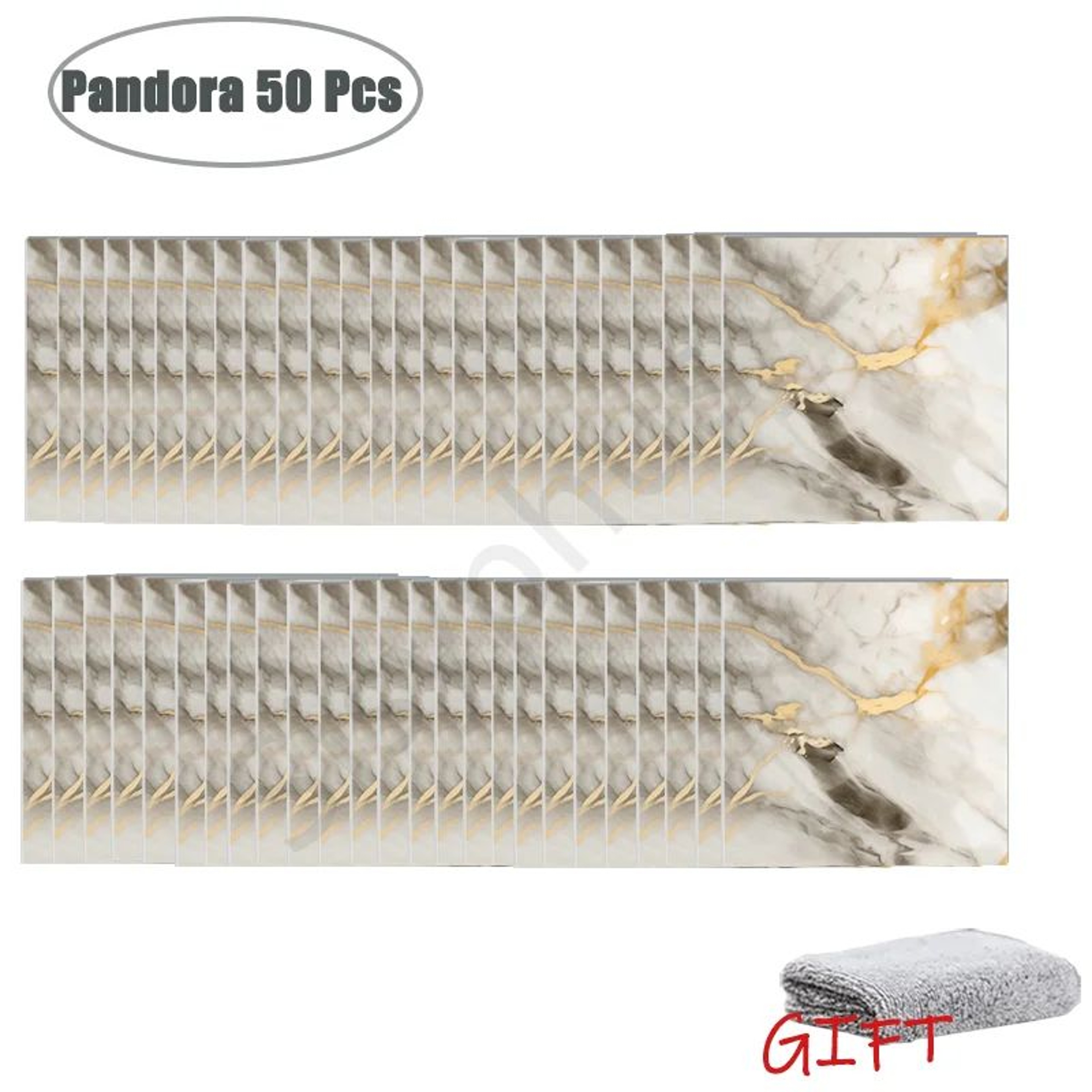 Marble Self Adhesive Waterproof Tile Stickers 22