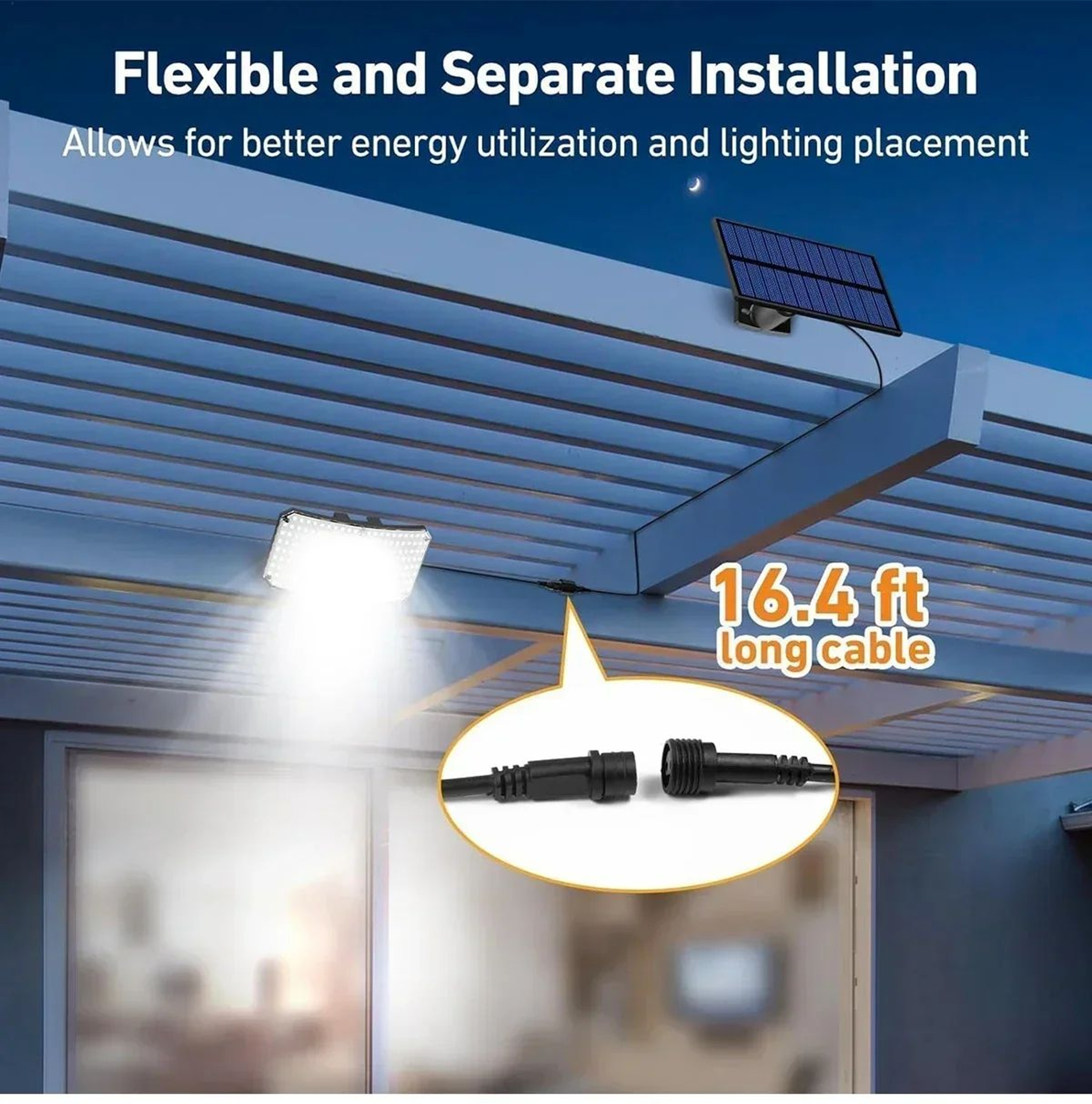 234 LED Solar Motion Sensor Security Light 9