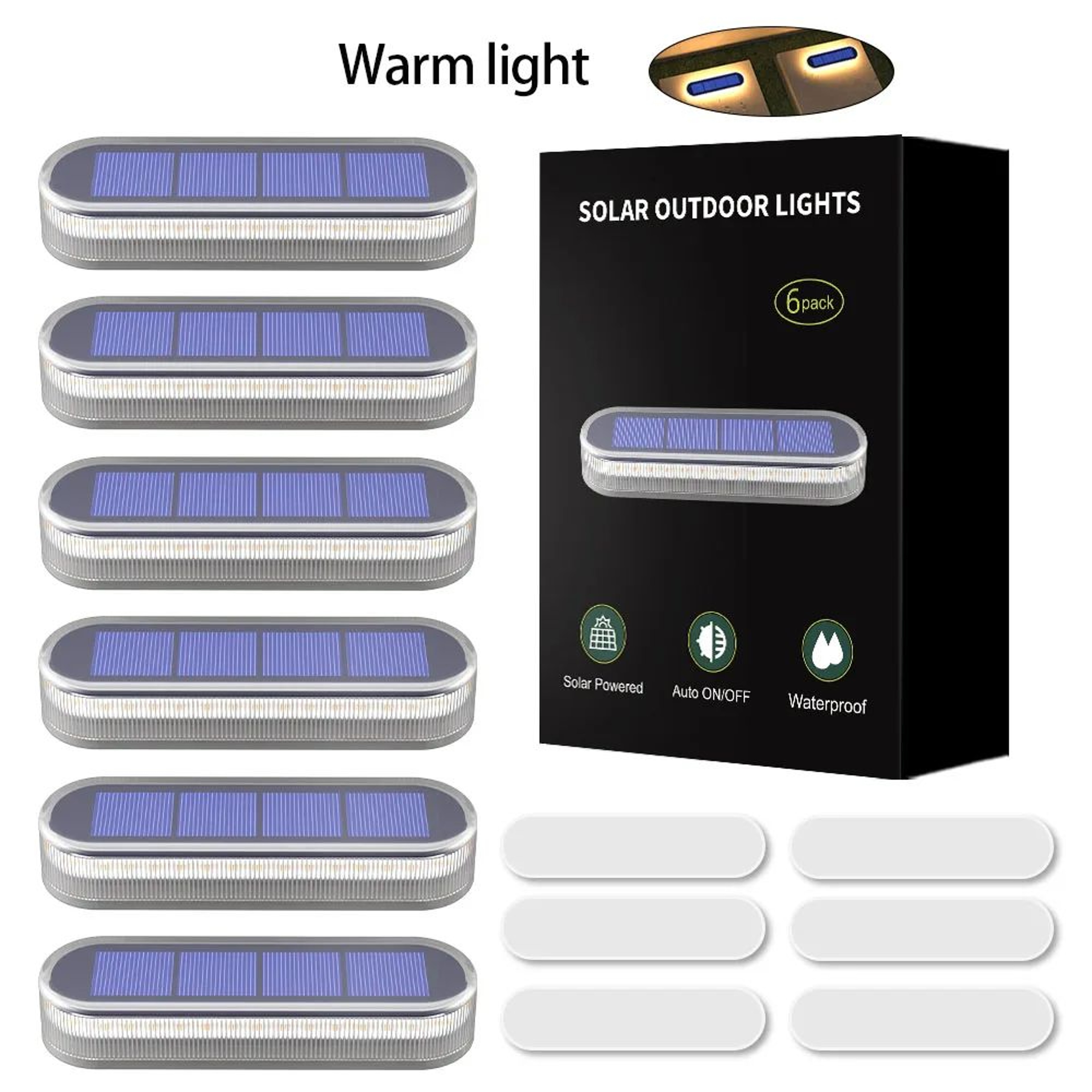 IP68 Solar LED Outdoor Step Lights 8
