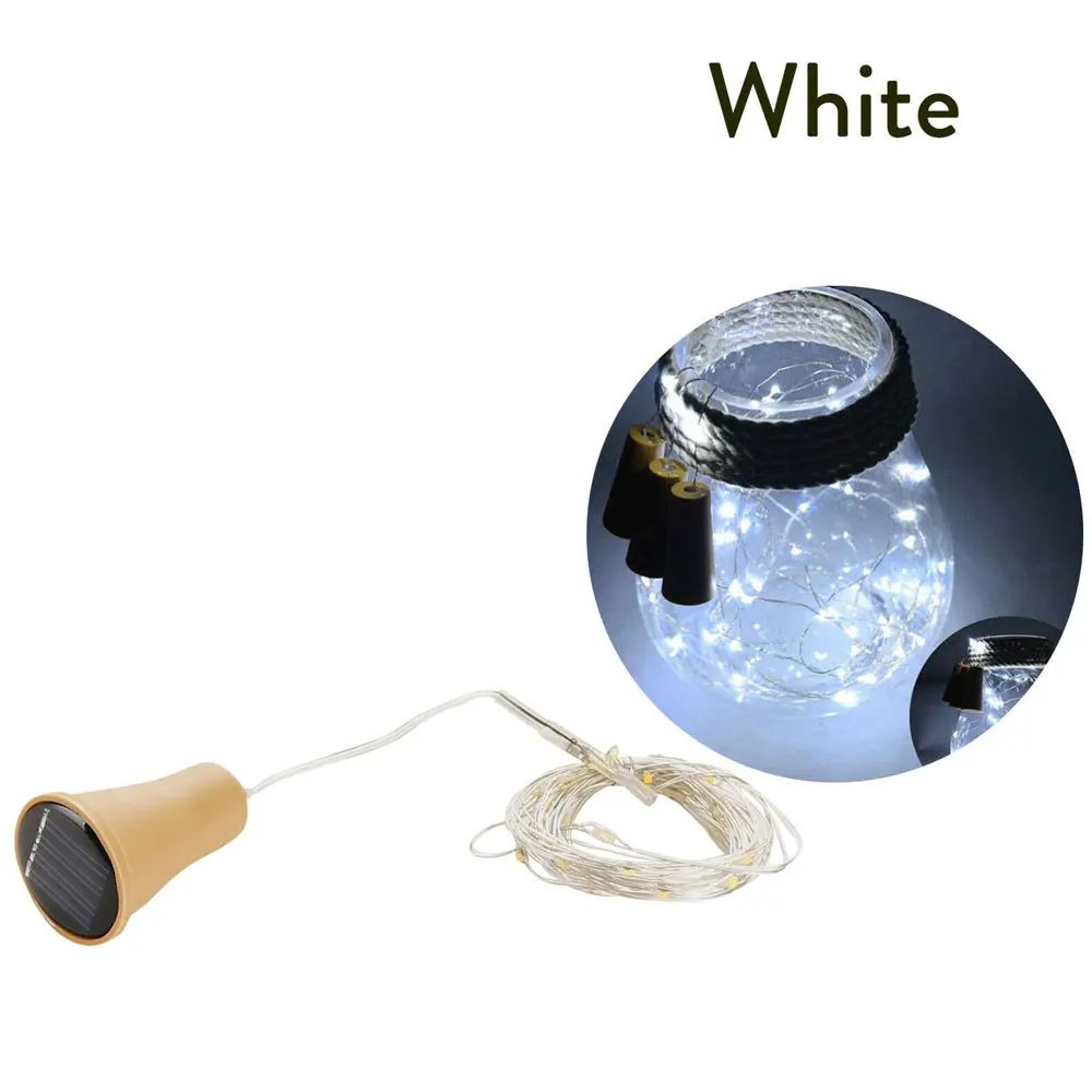 Solar Wine Bottle Cork Fairy Lights 14