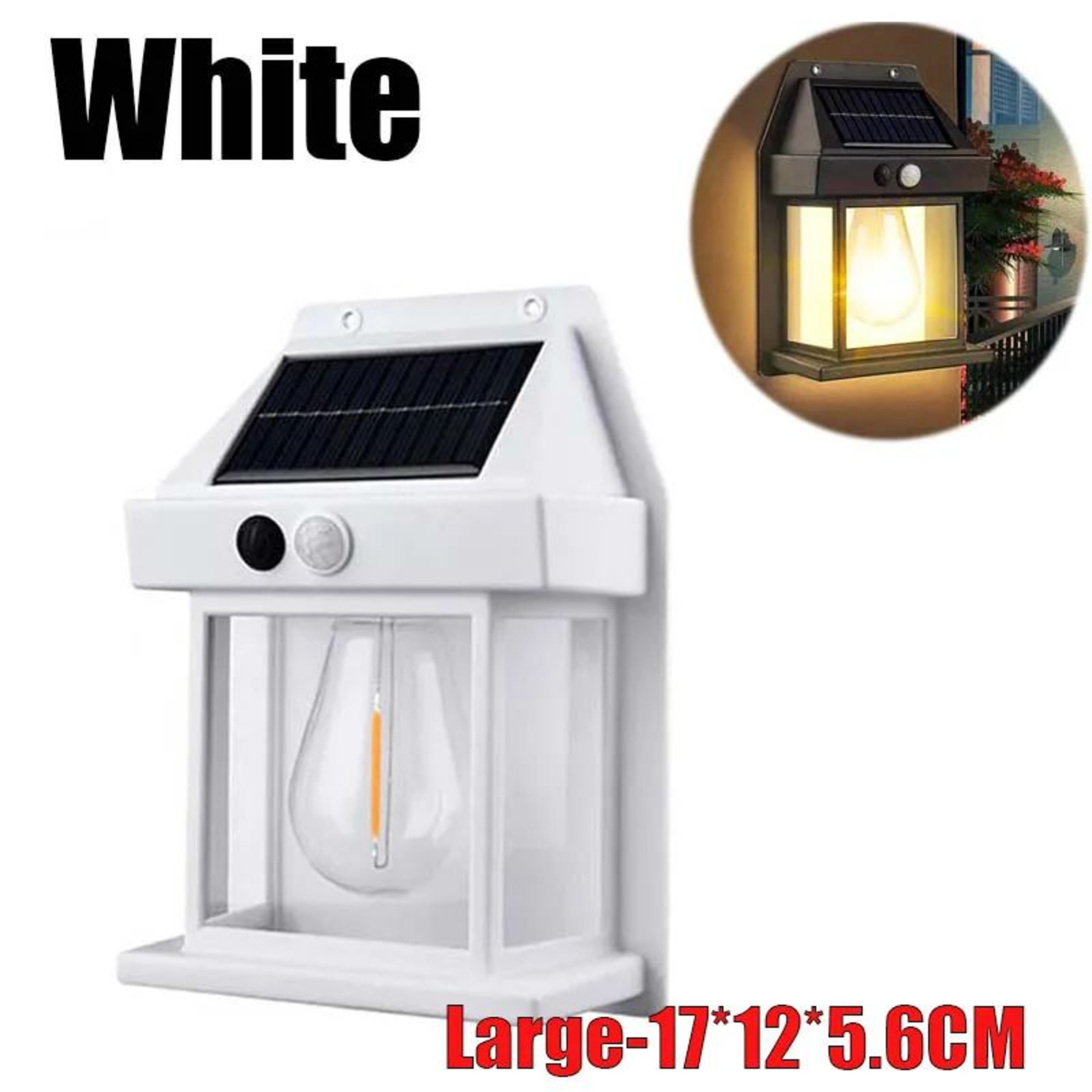 Powerful Outdoor Solar LED Wall Light 14