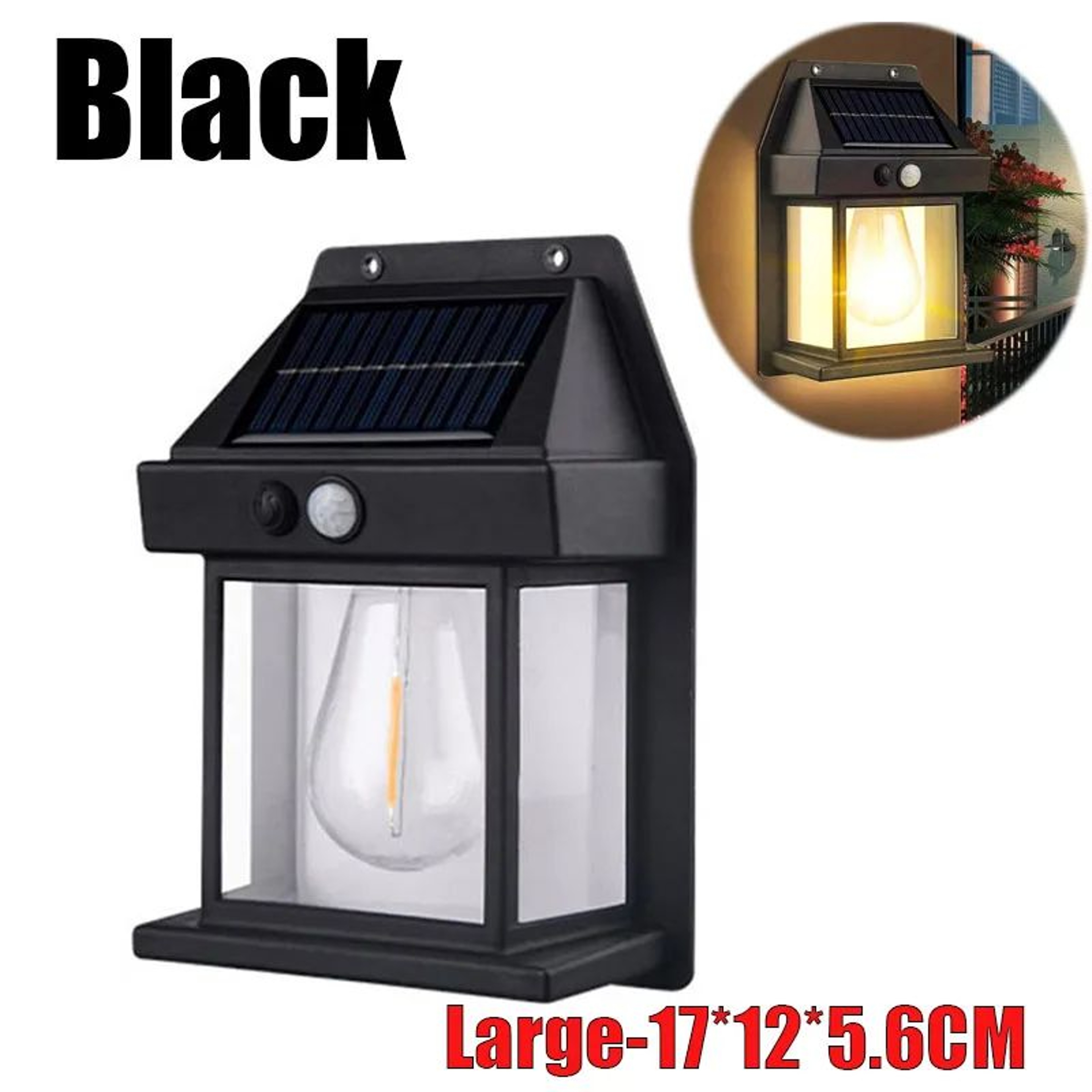Powerful Outdoor Solar LED Wall Light 15