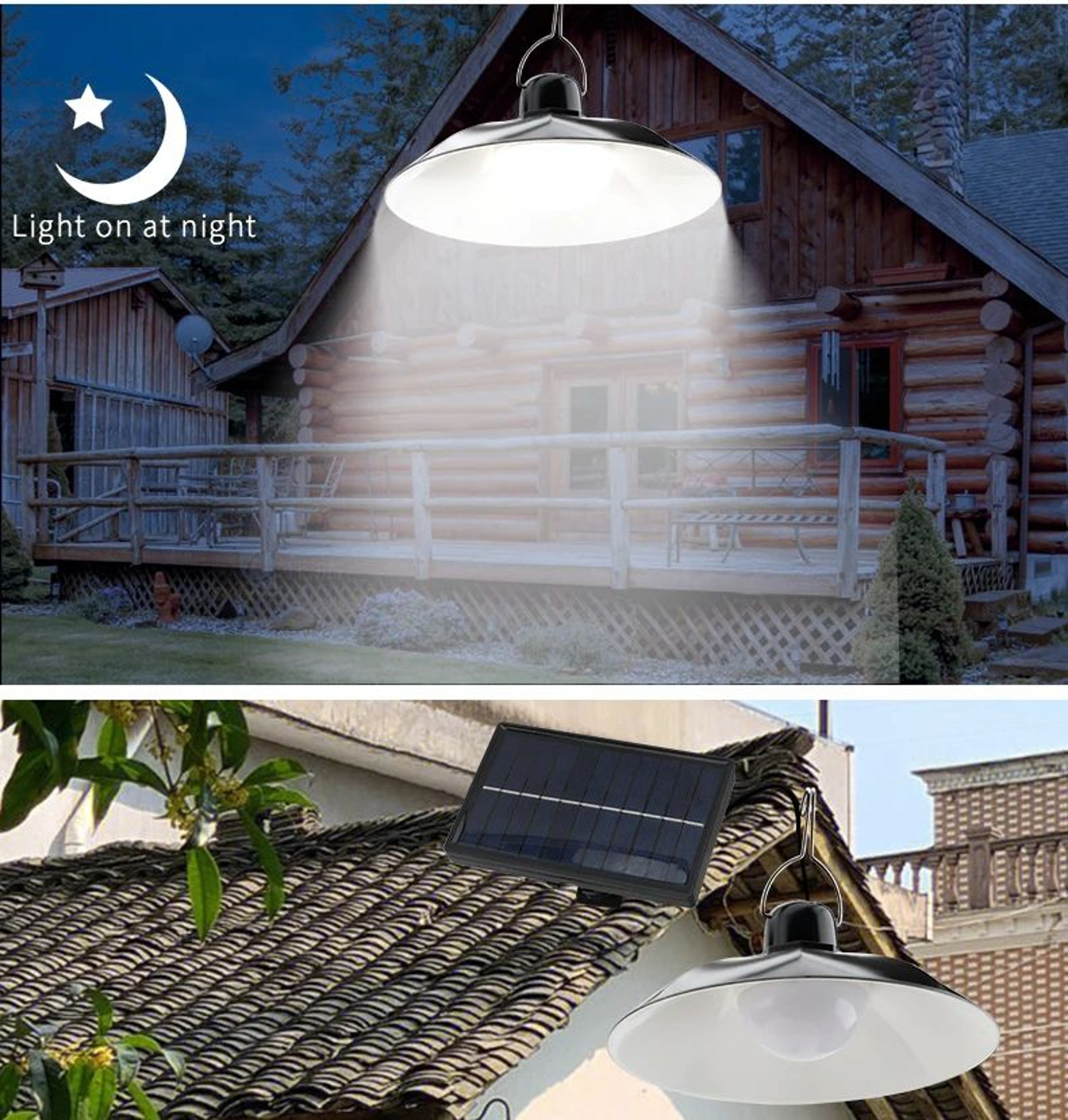 Solar LED Pendant Light With Remote Control 7