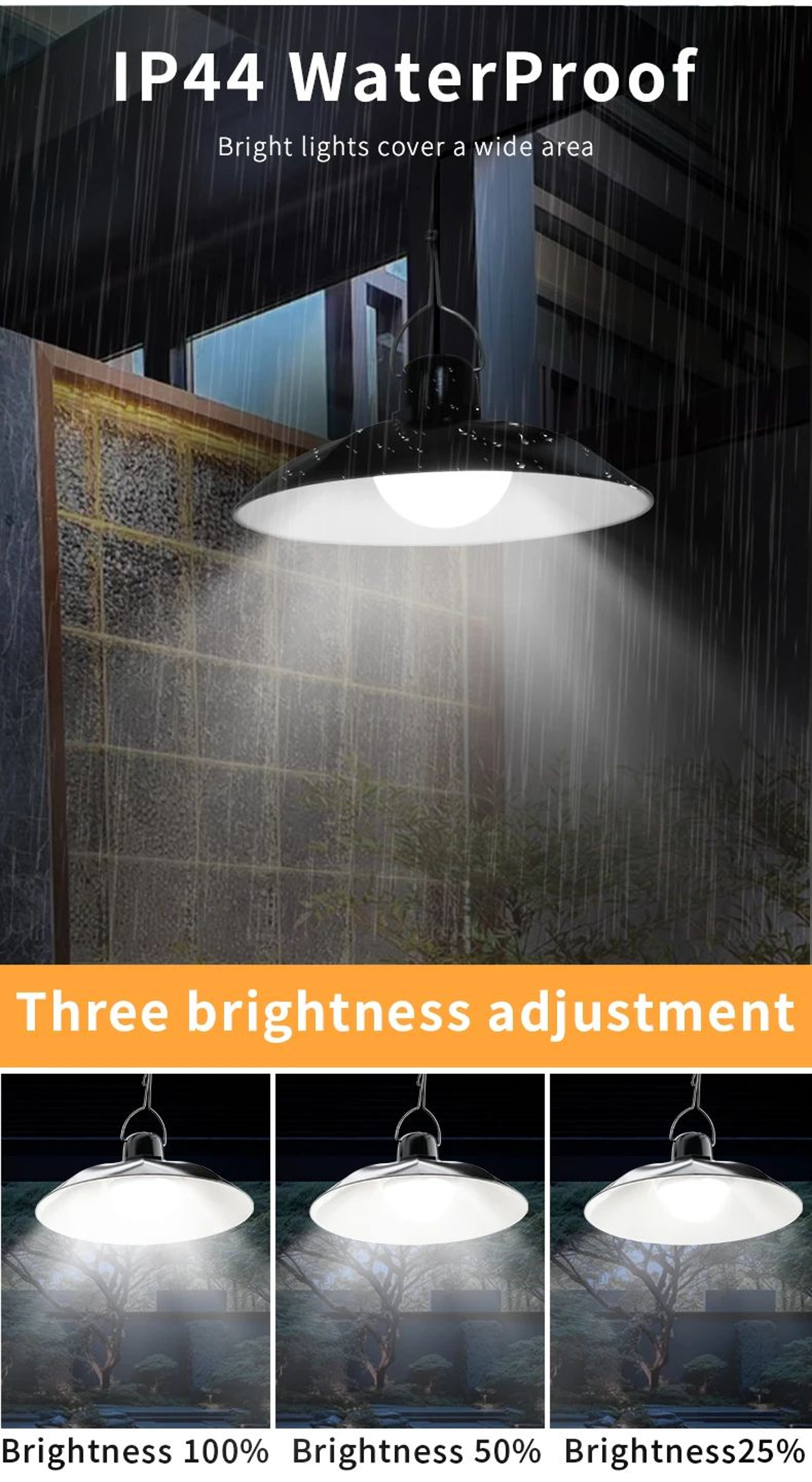 Solar LED Pendant Light With Remote Control 8