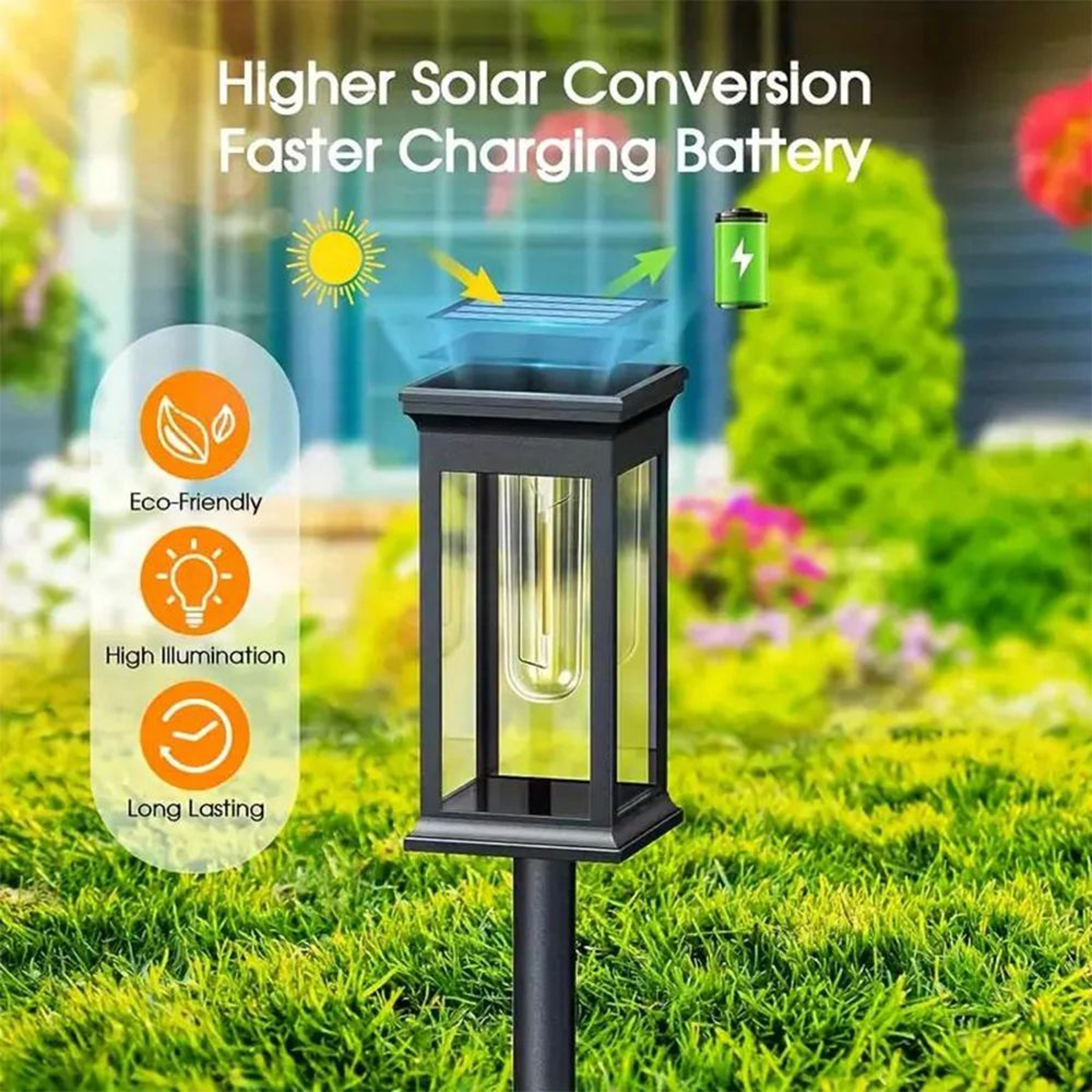 WarmGlow Solar Garden Pathway Lights 1