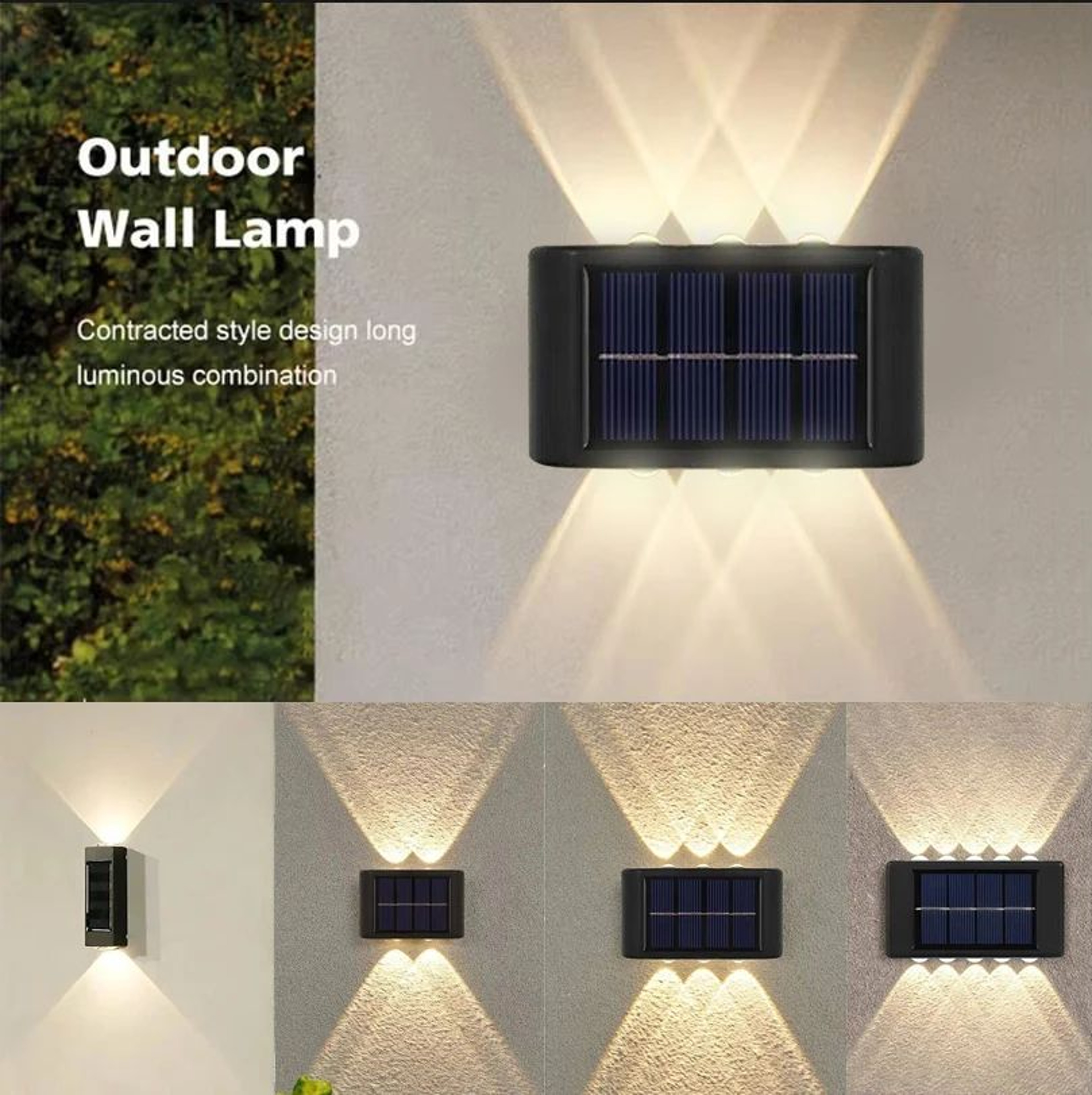 SolarGlow Up And Down LED Wall Lights 0