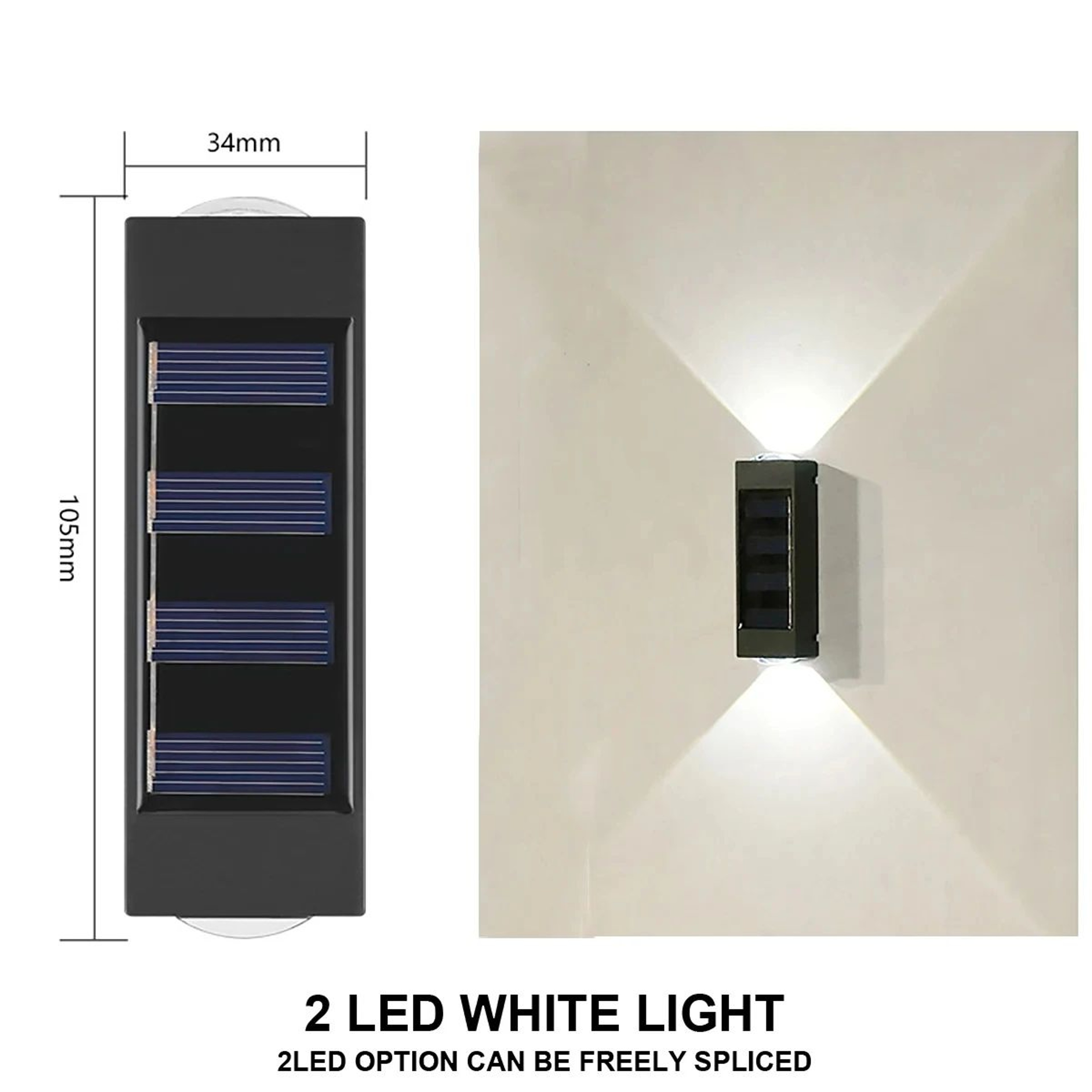 SolarGlow Up And Down LED Wall Lights 7