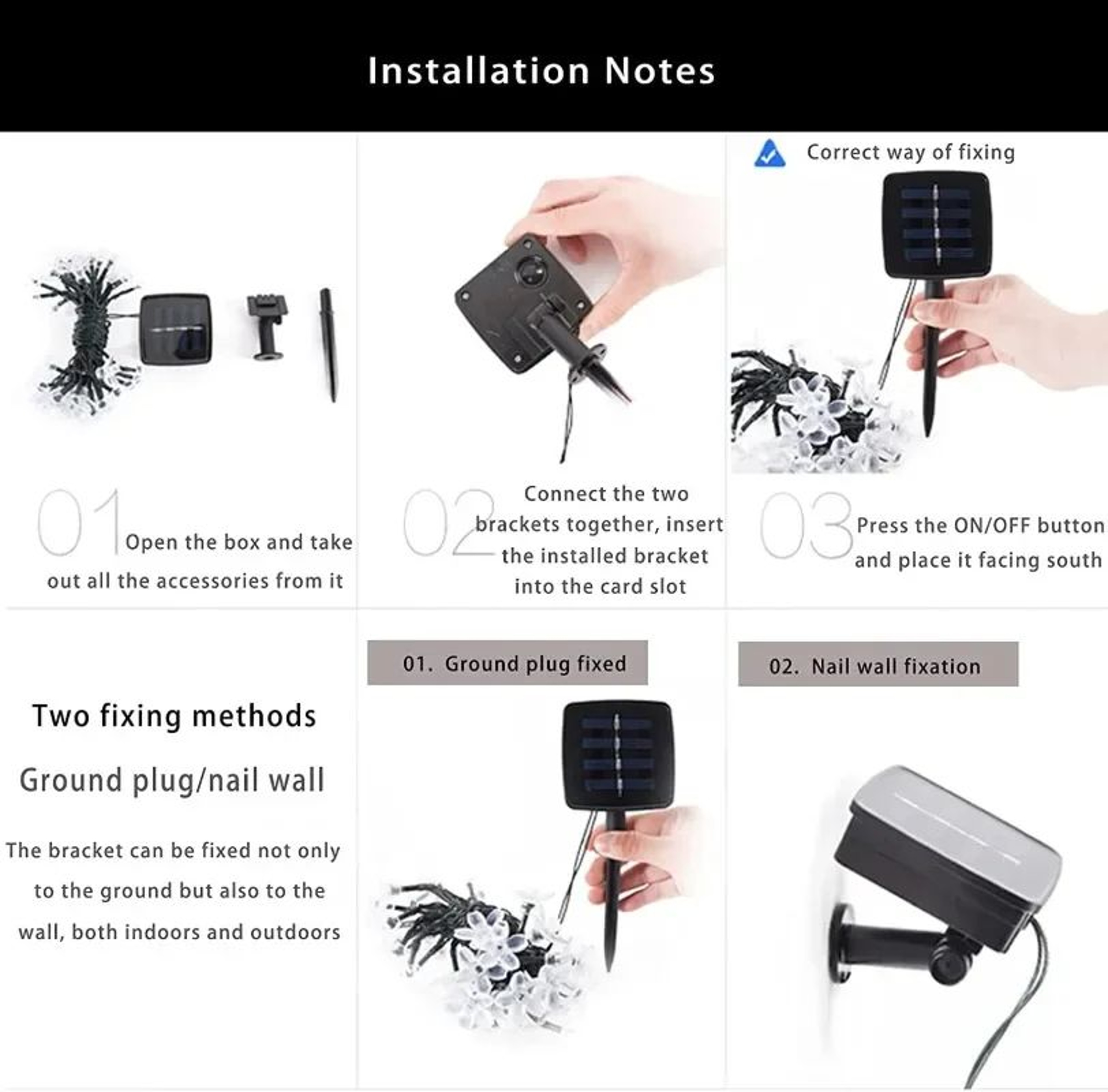 Solar Cherry Blossom Garden String Lights 5