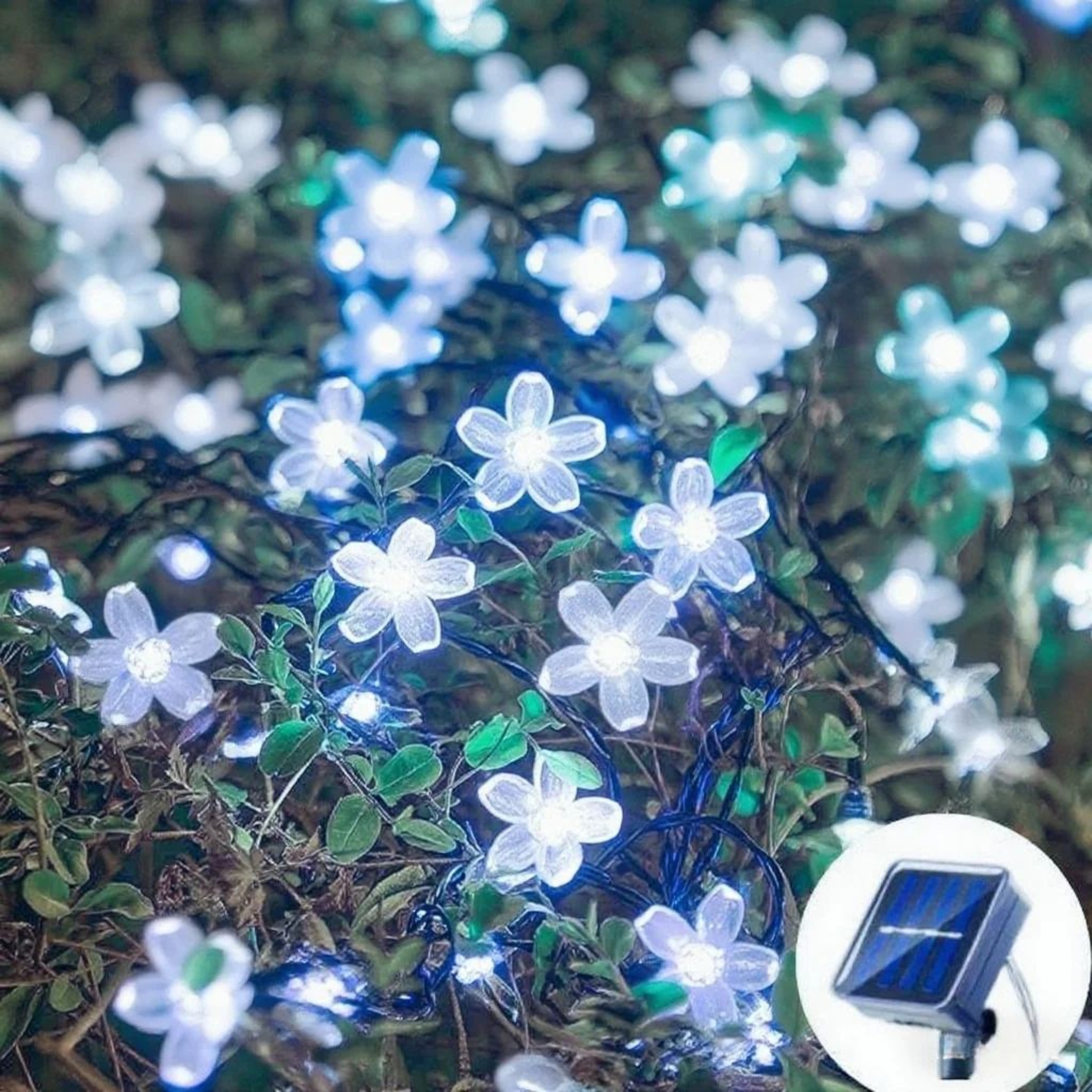 Solar Cherry Blossom Garden String Lights 6