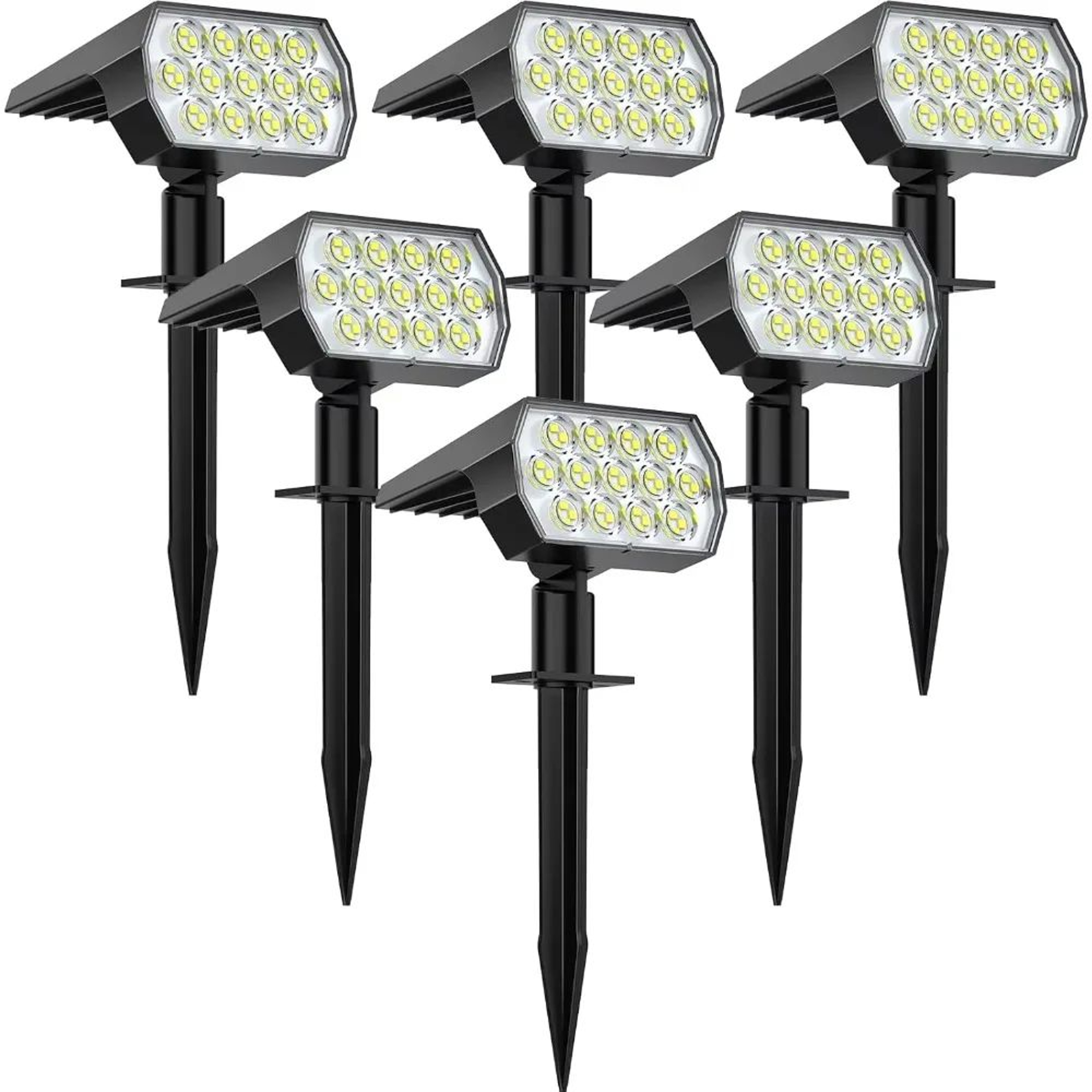 SuperBright 52 LED Solar Landscape Spotlights 0