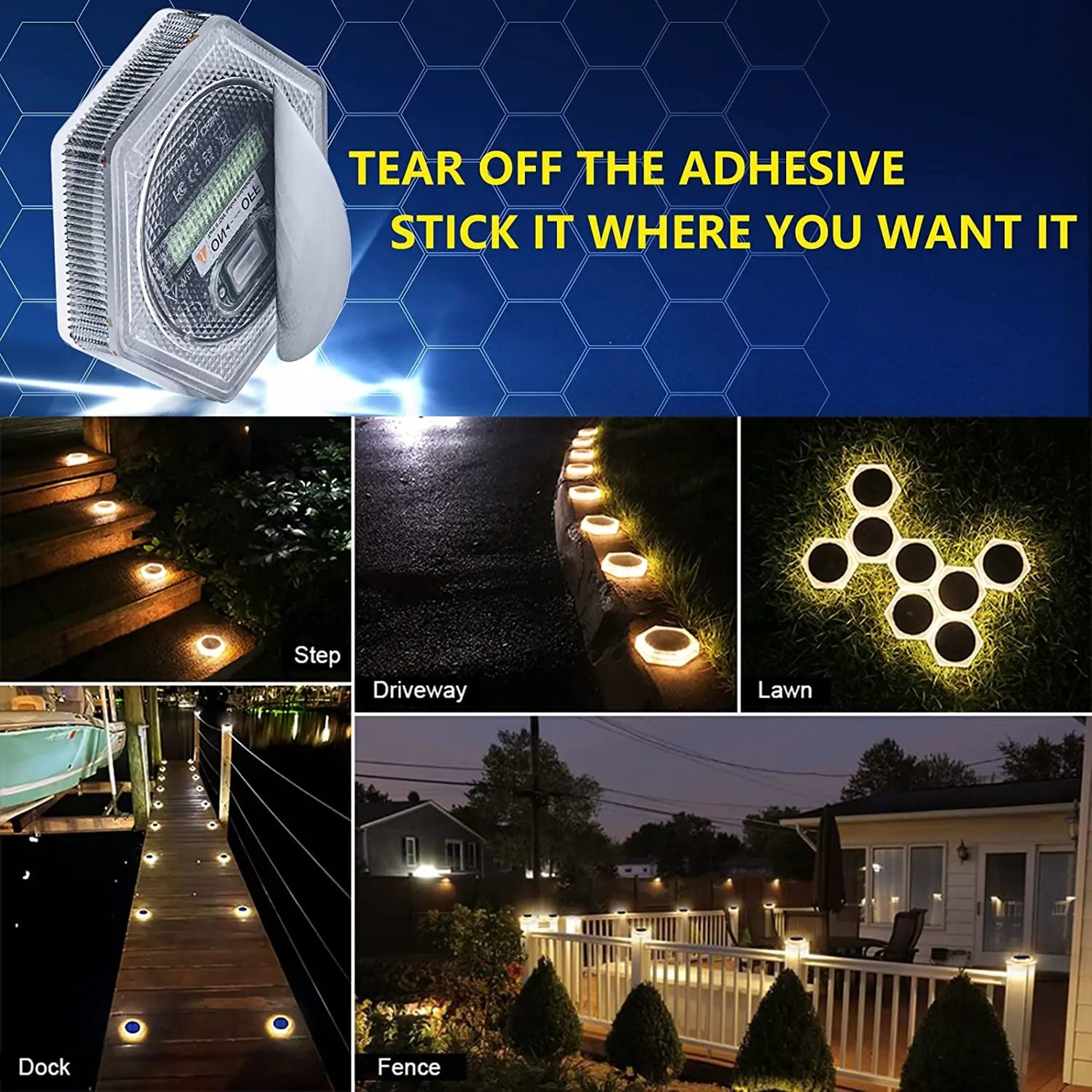 SolarGlow Outdoor Step And Fence Lights 5