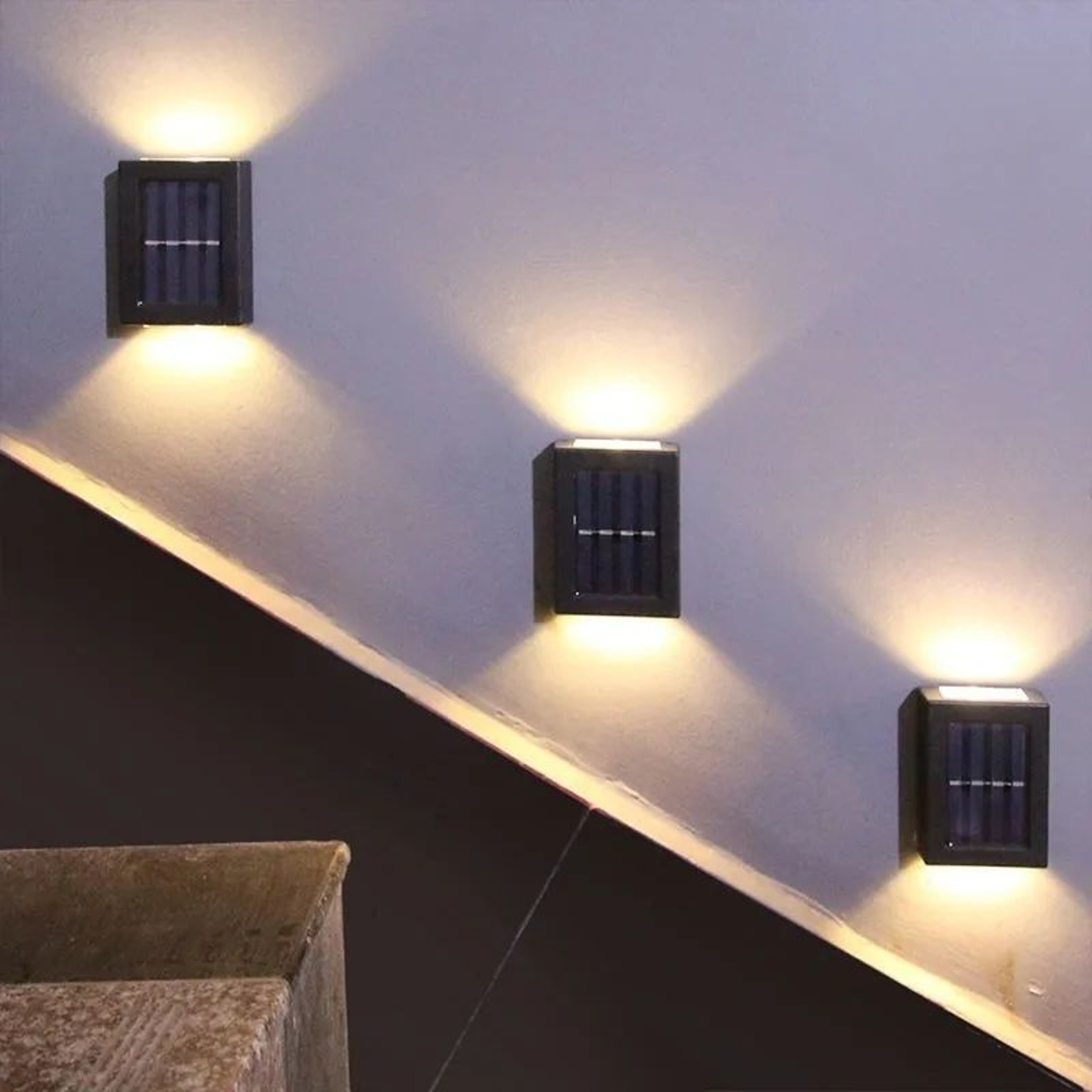Solar LED Up And Down Outdoor Wall Light 3