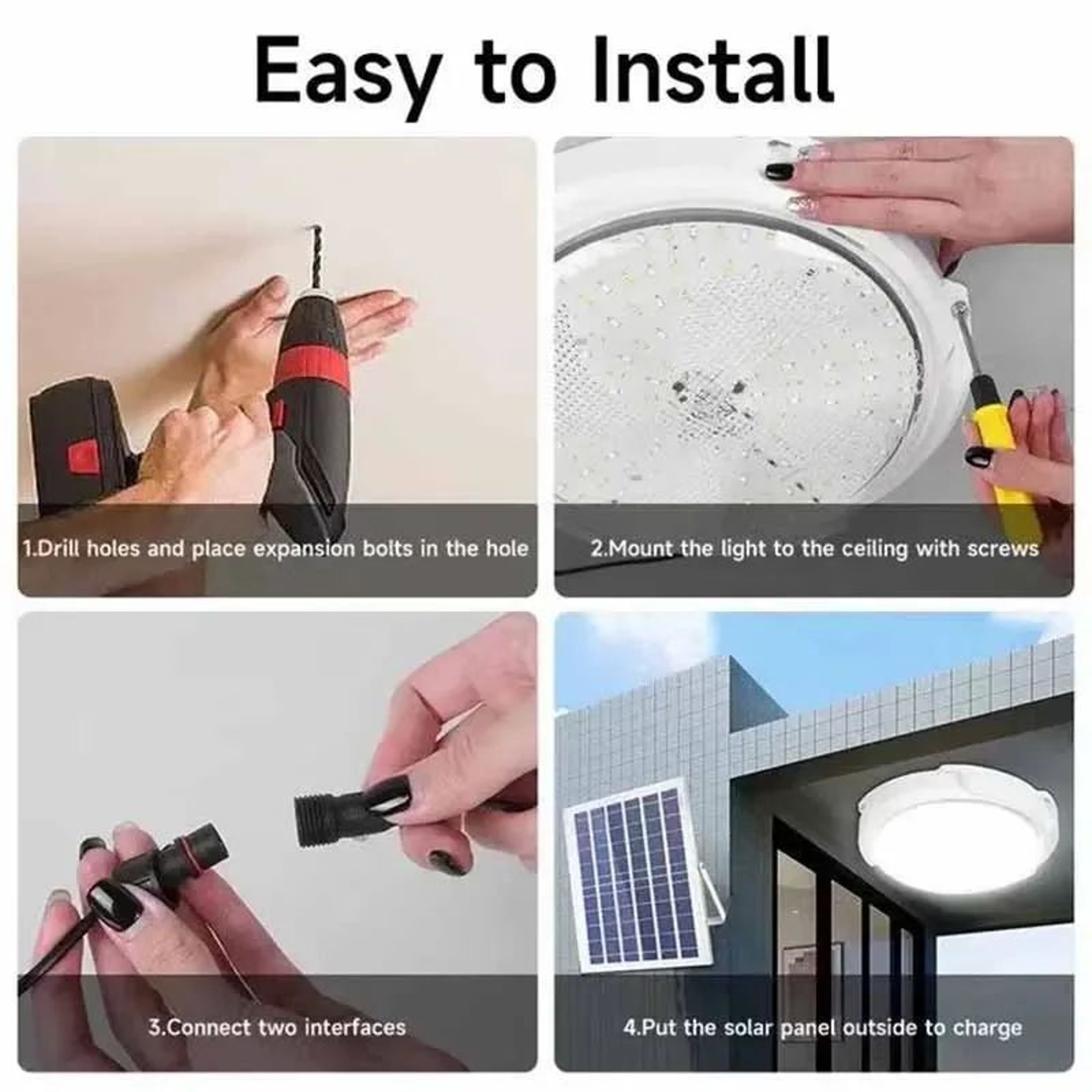 Solar LED Pendant Ceiling Light 1